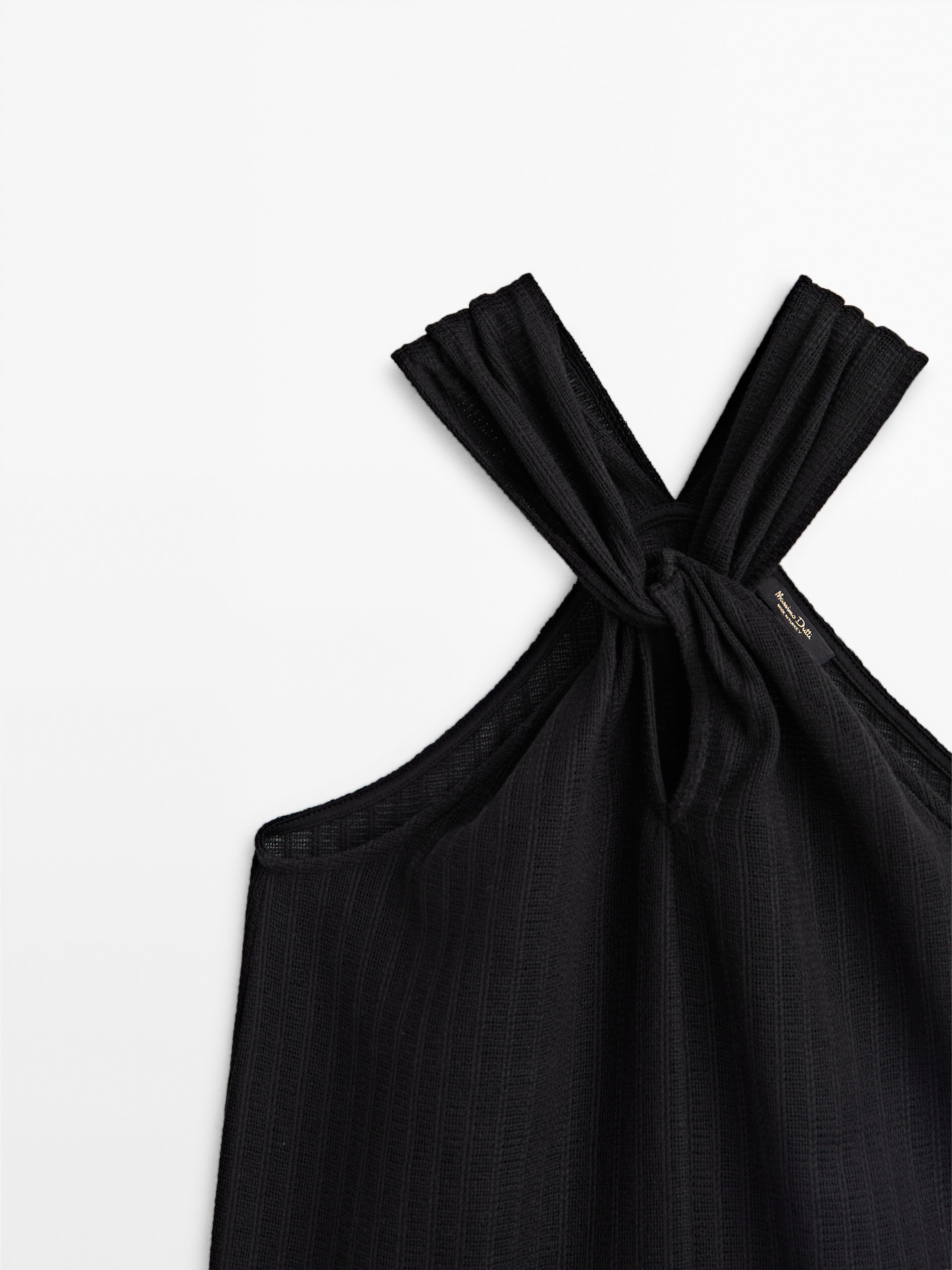 Top estructura tirante cruzado - NEGRO