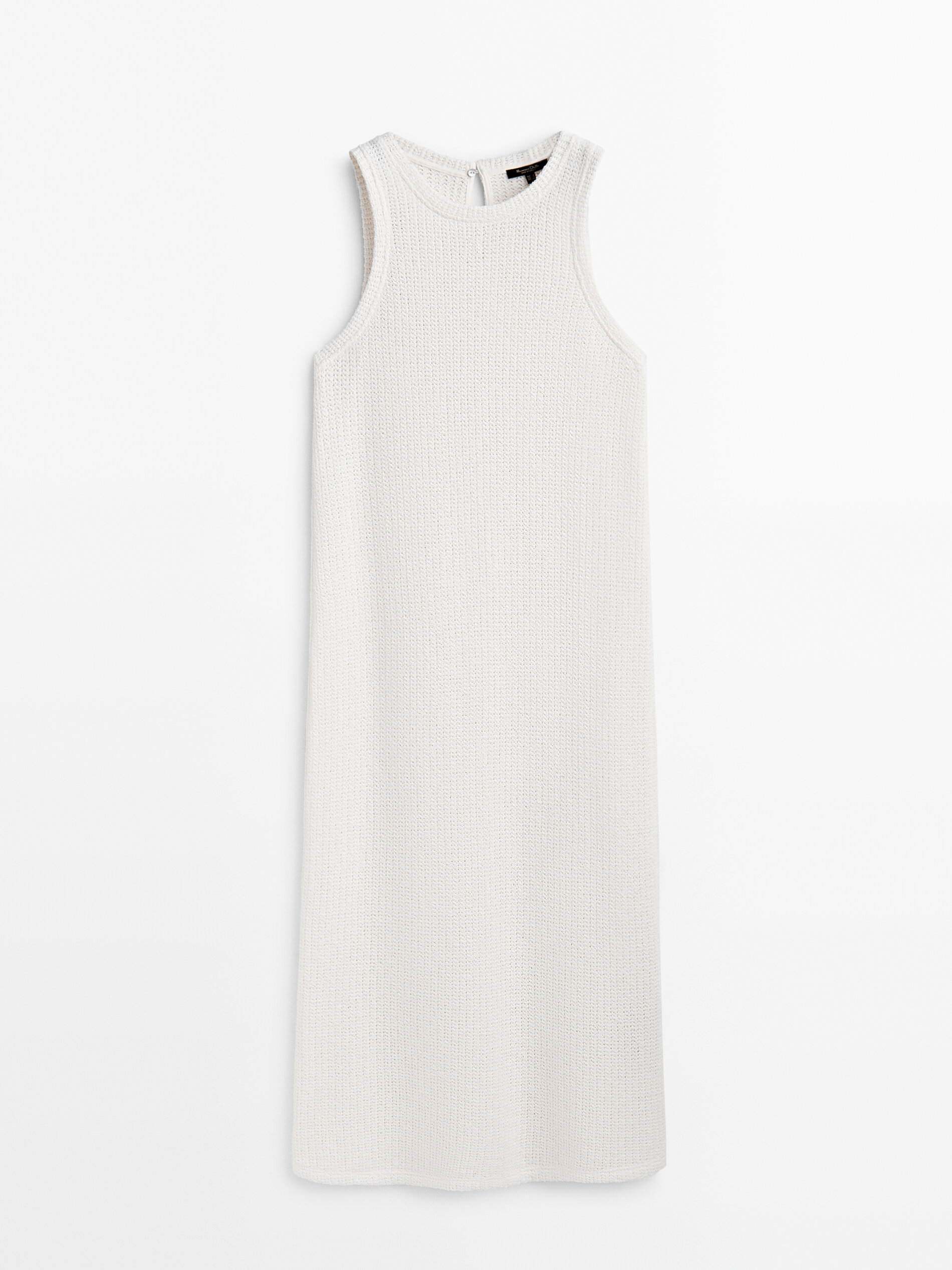 Vestido midi estructura manga sisa - CRUDO