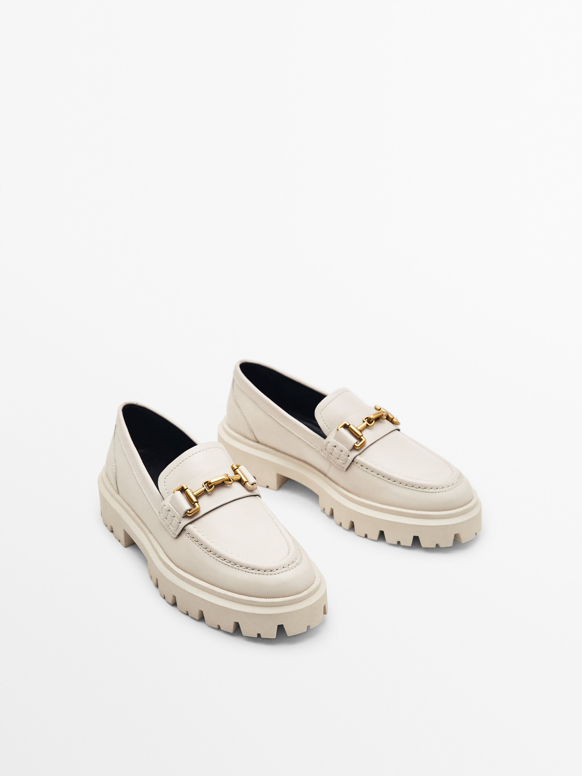 Mocasín piel super track - CRUDO