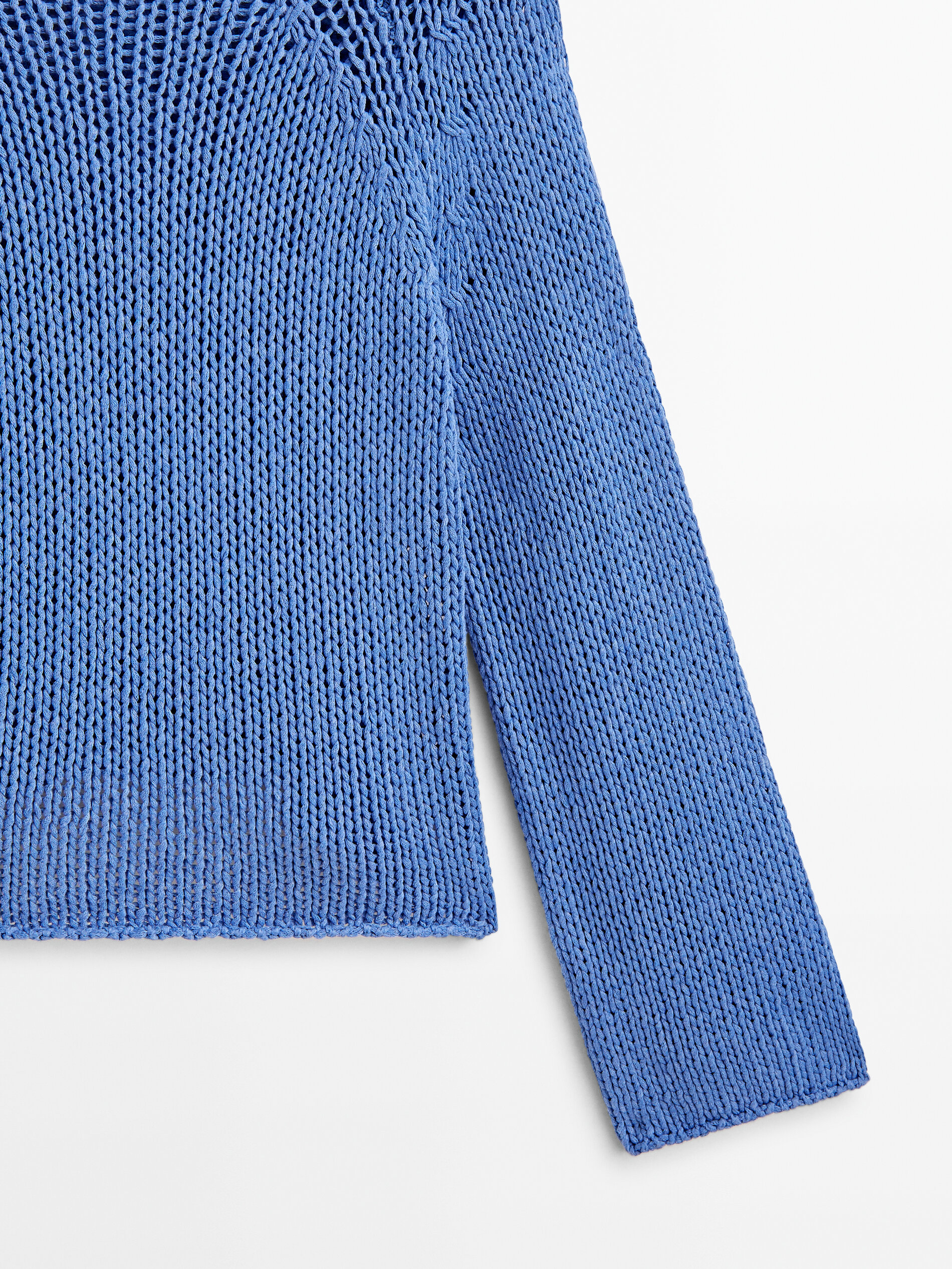 Jersey punto cropped - AZUL