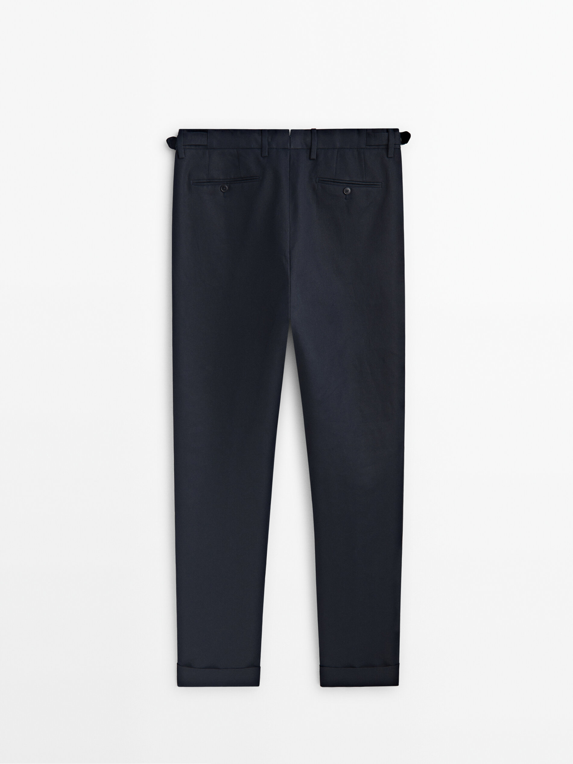 Pantalón traje azul marino 100% lino - AZUL MARINO