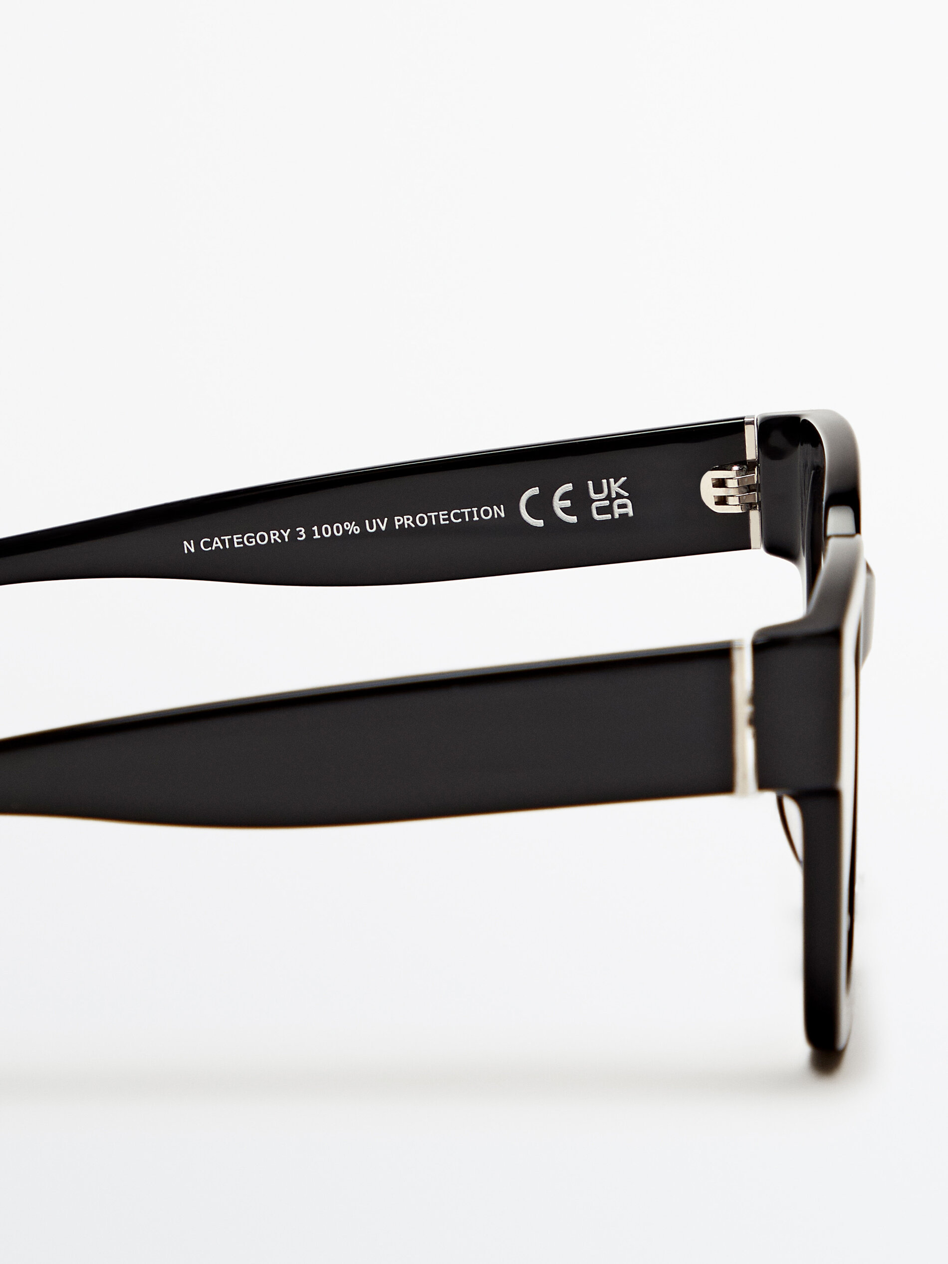 Gafas de sol cuadradas negras - NEGRO