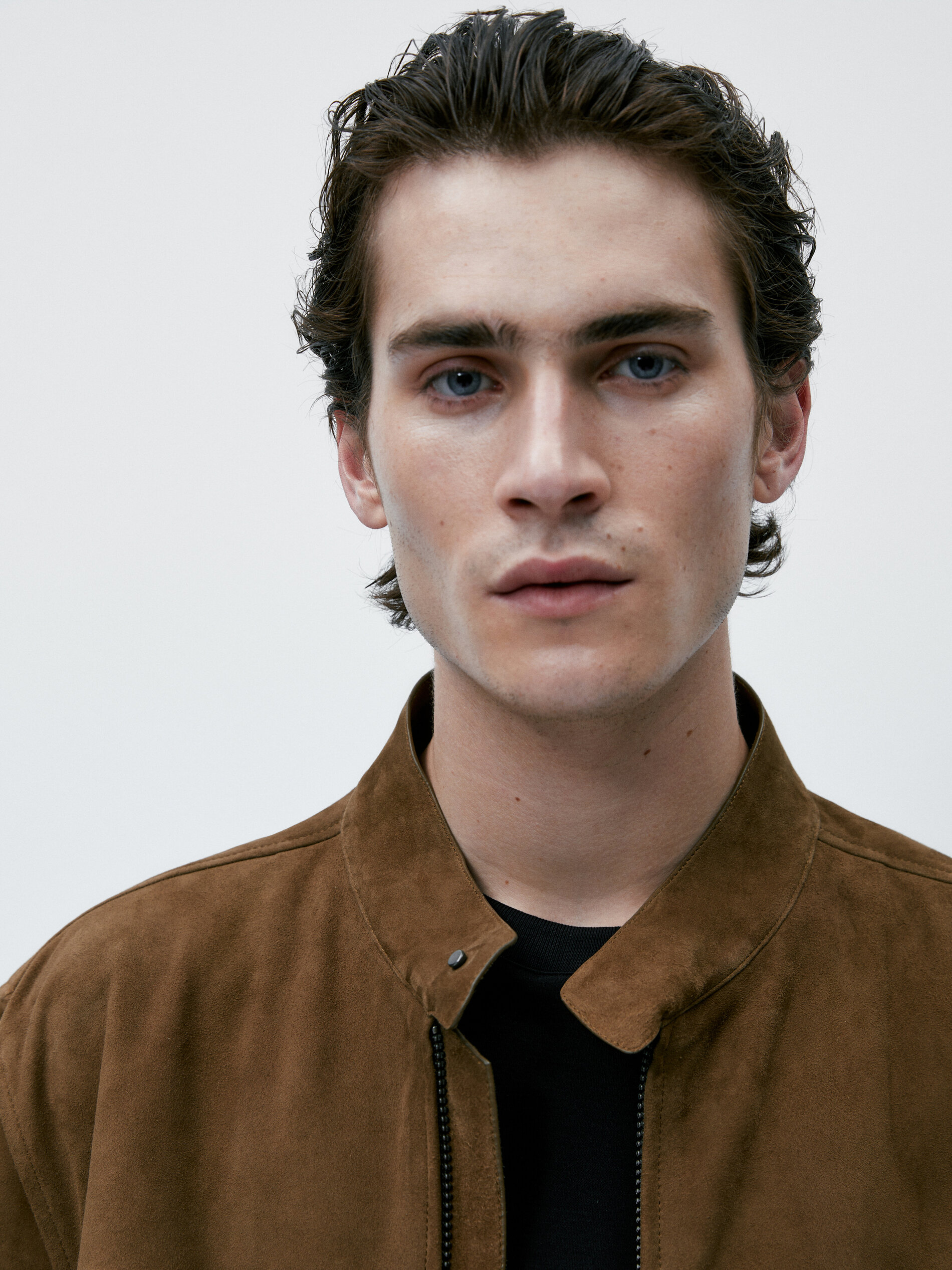 Chaqueta piel ante - BEIGE