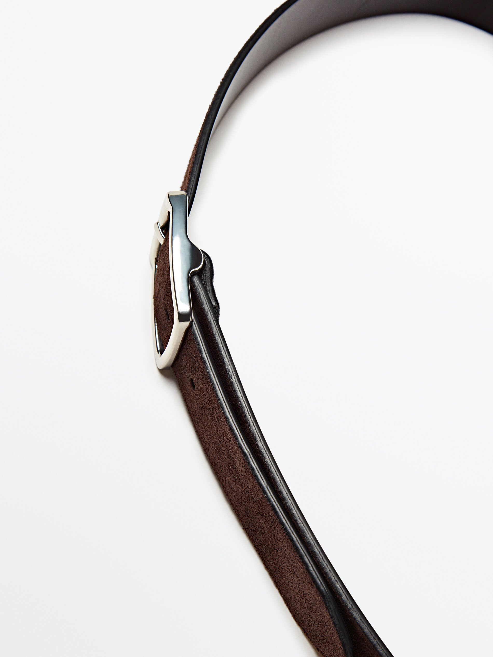 Cinturón piel ante - MARRÓN