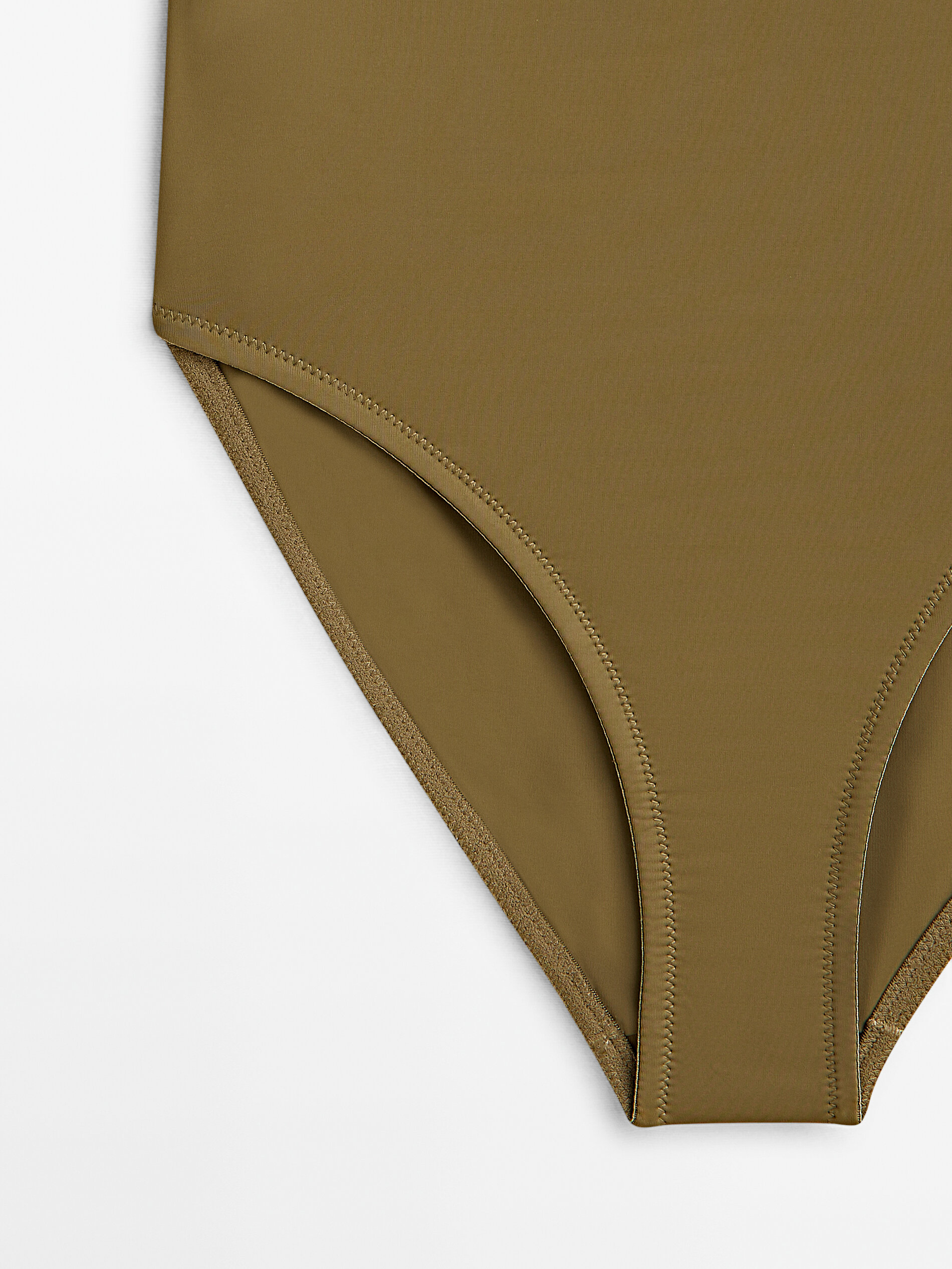 Bañador cut out detalle piedras - KAKI