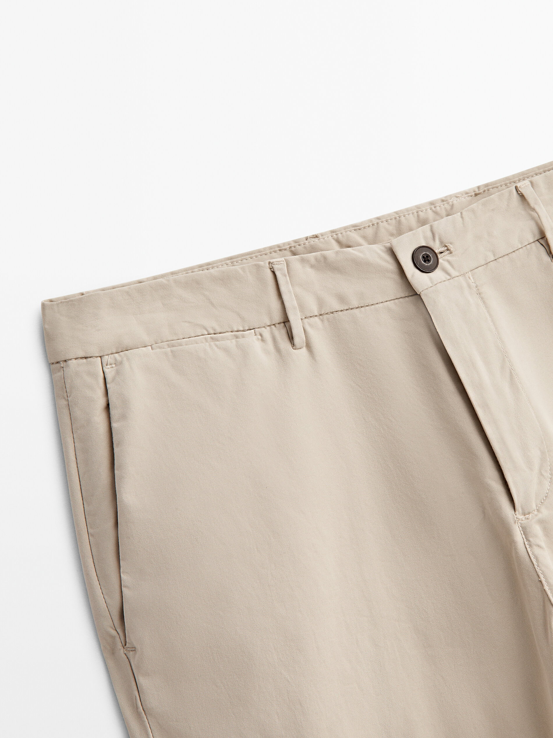 Pantalón chino slim fit - Beige Claro