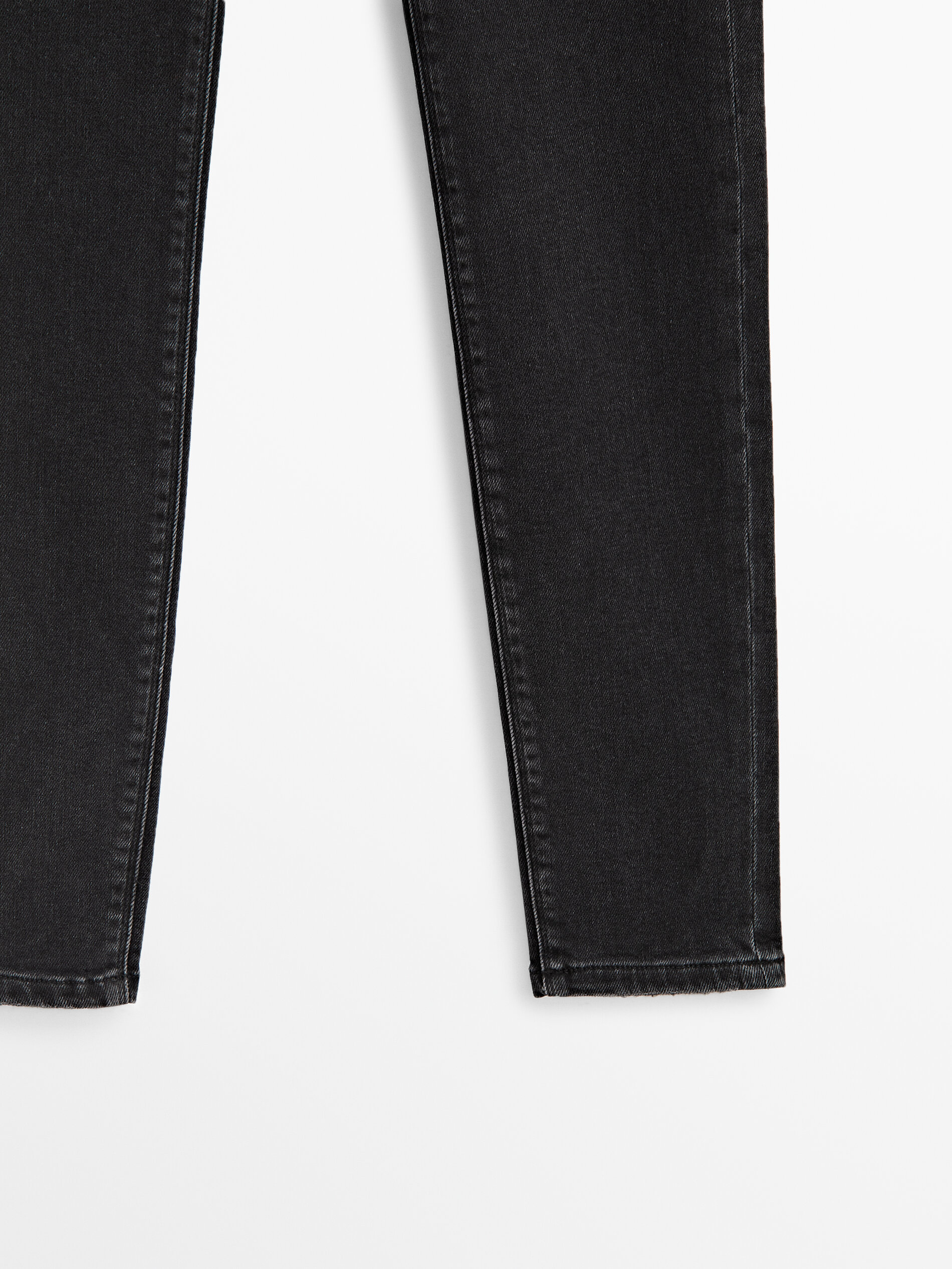 Pantalón vaquero tiro alto skinny fit - NEGRO