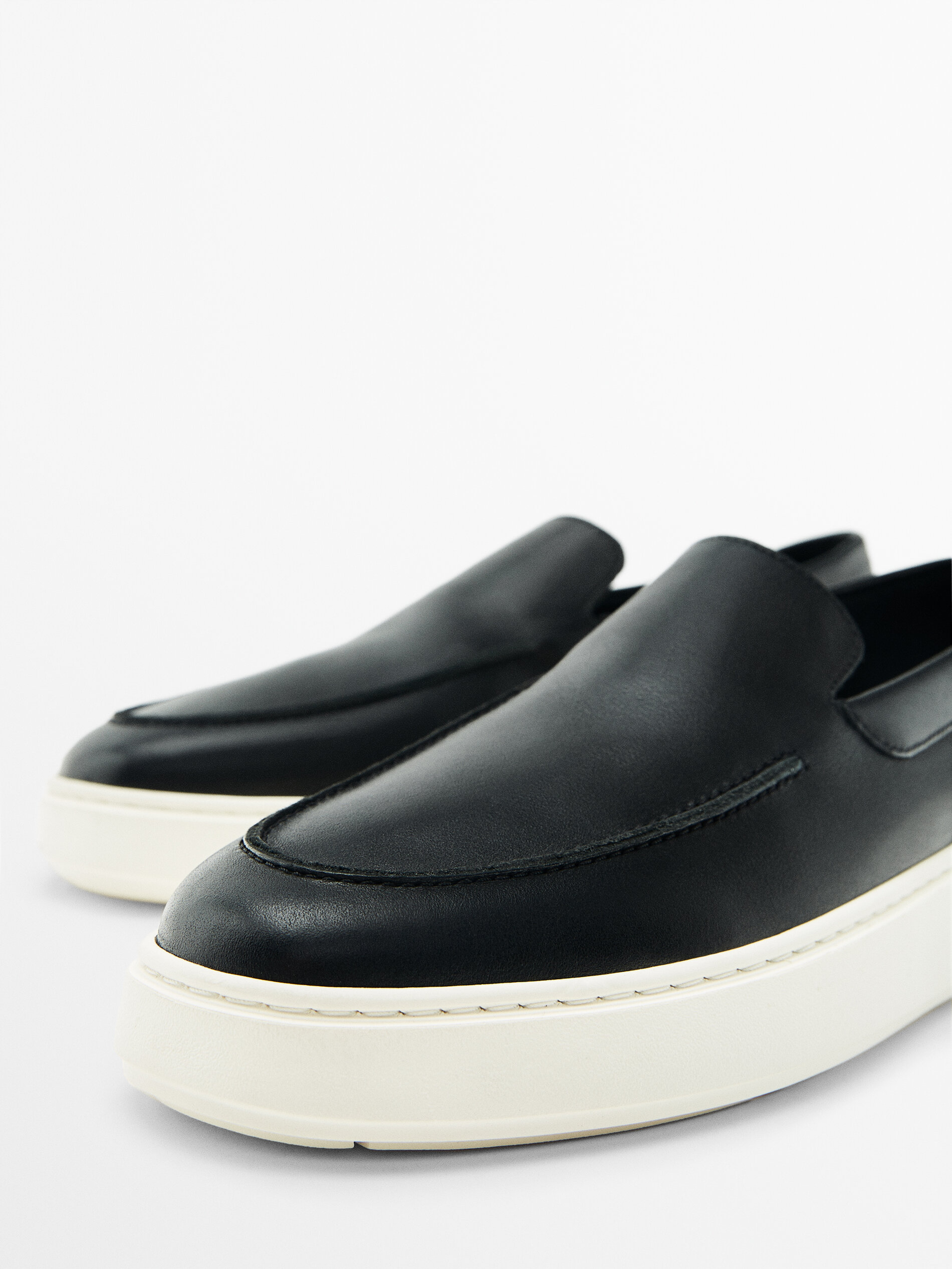 Mocasín soft napa negro - NEGRO