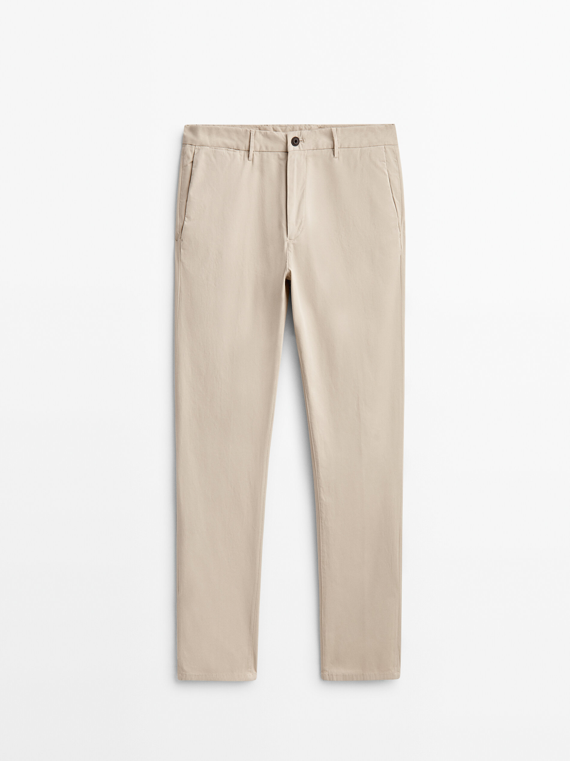 Pantalón chino slim fit - Beige Claro