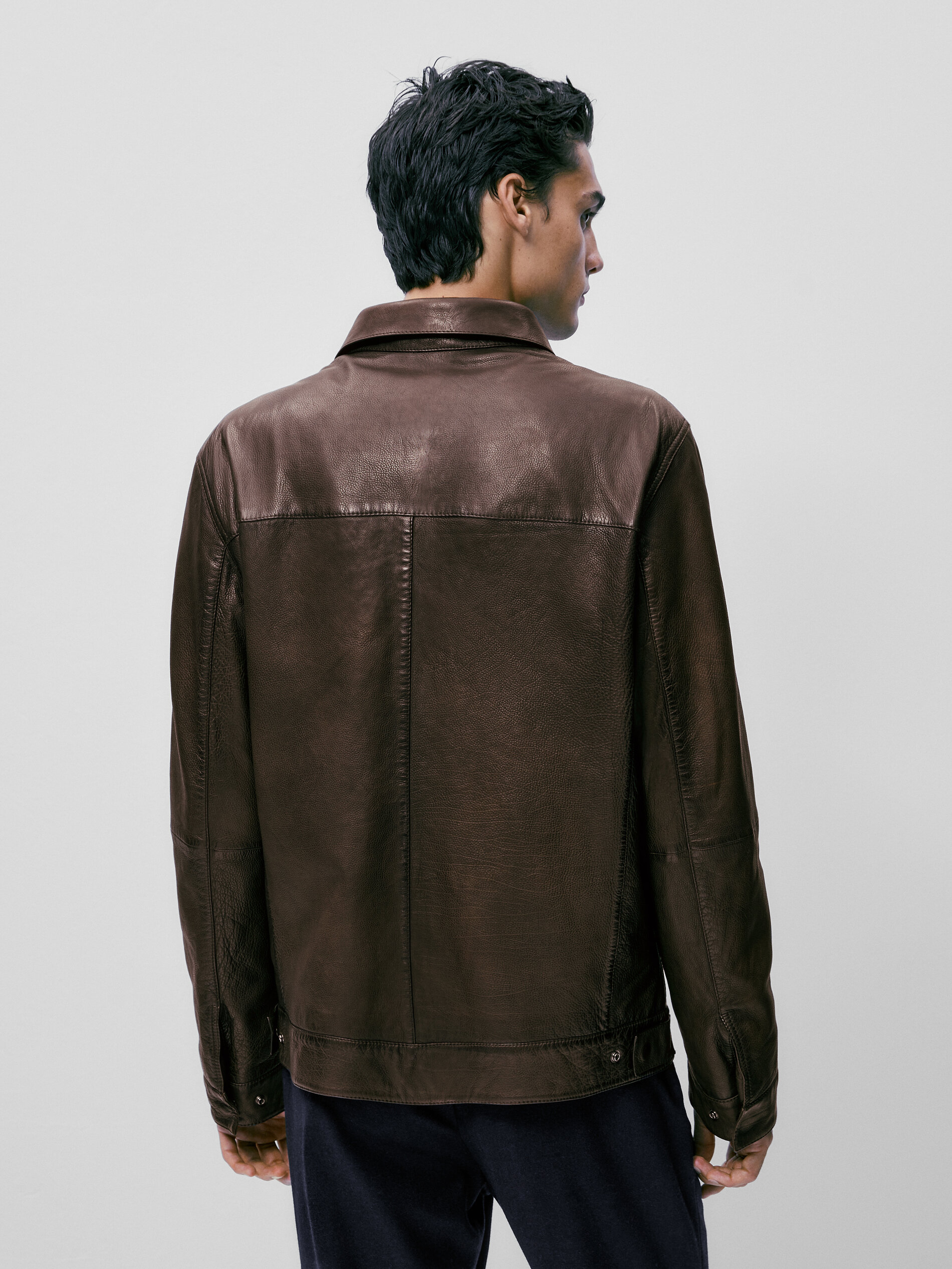 Chaqueta piel abatanada bolsillos - Lavado