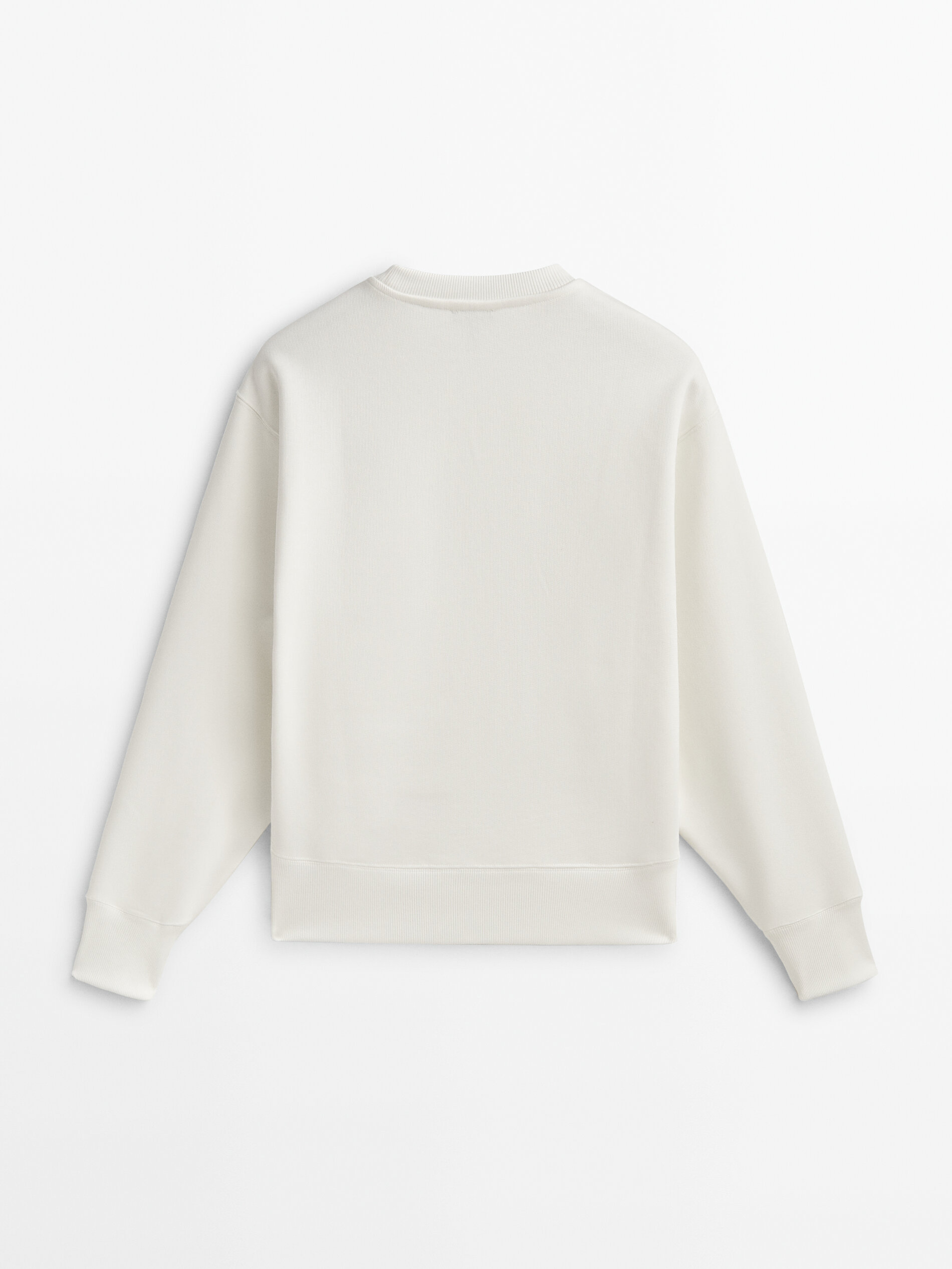 Sudadera manga larga algodón - CRUDO