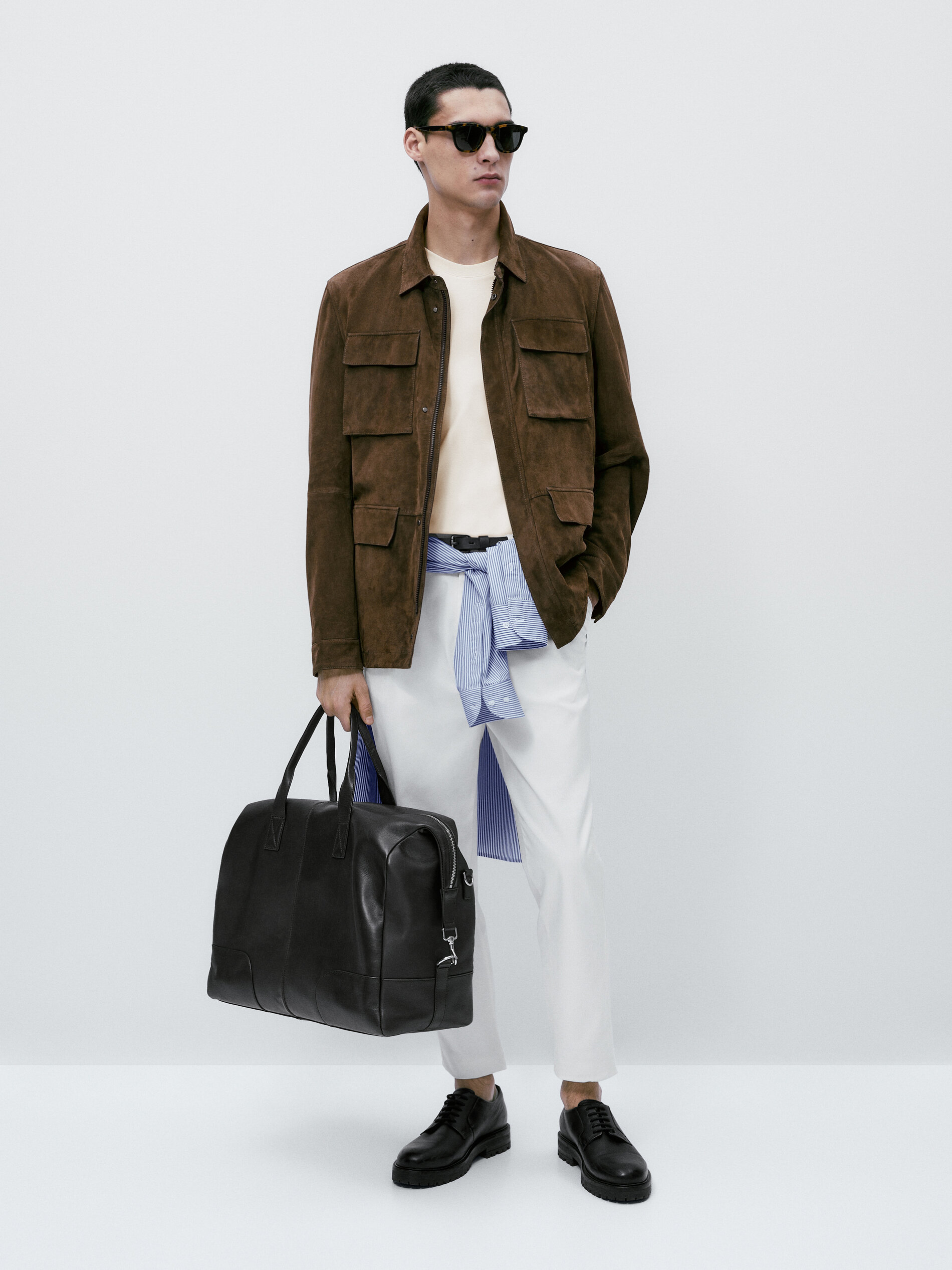 Chaqueta ante bolsillos - CAREY