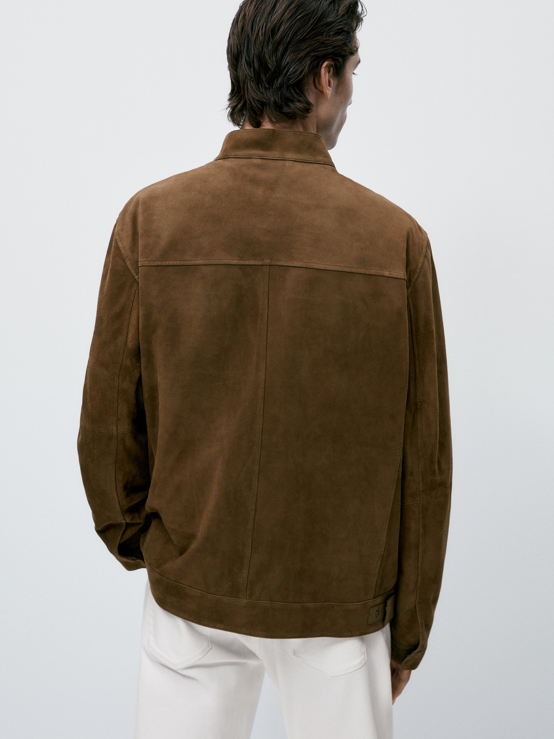 Chaqueta piel ante - BEIGE