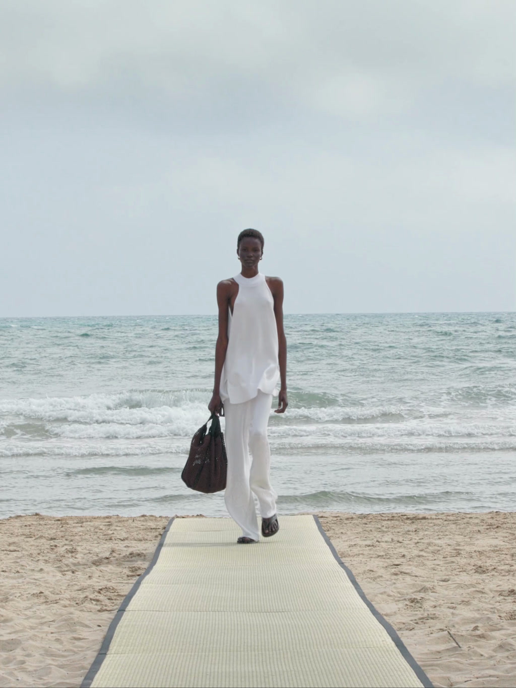 Top punto cuello perkins conjunto - BLANCO