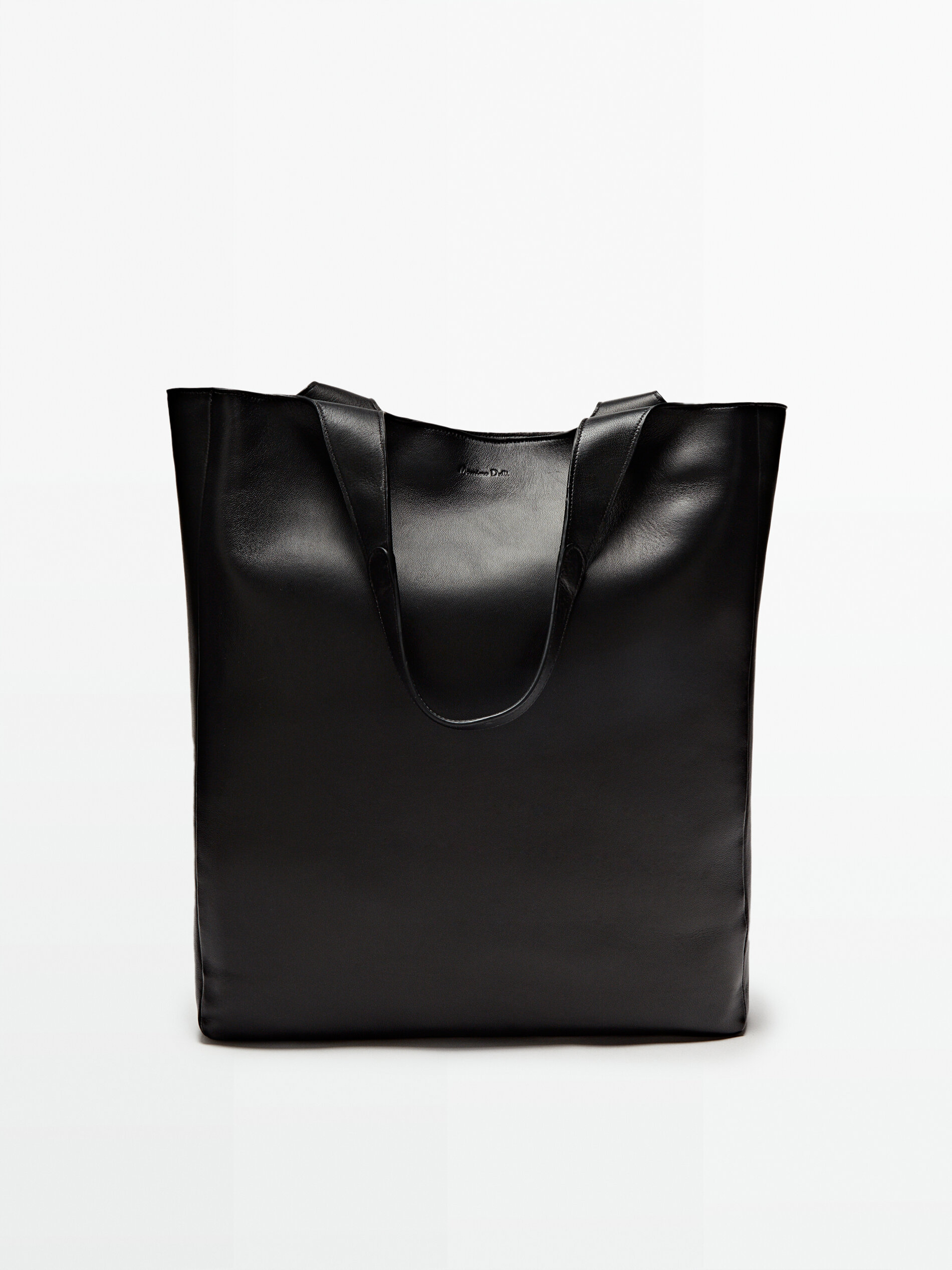 Bolso tote piel negro - NEGRO