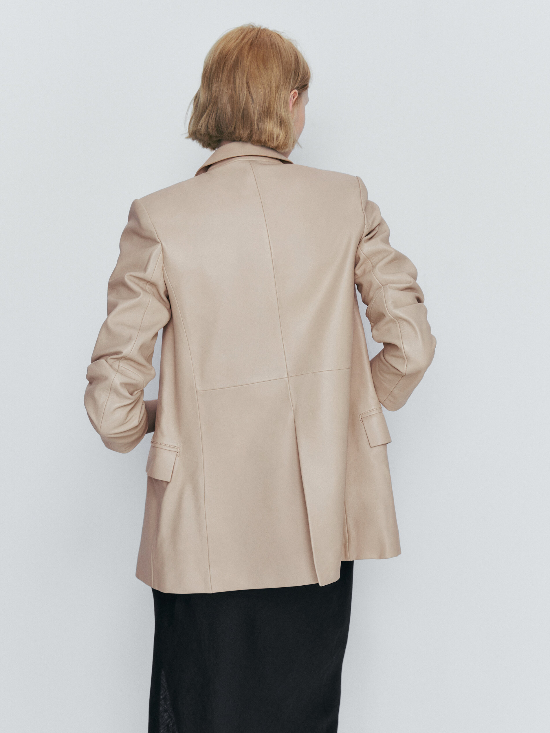 Americana cruzada piel napa - ARENA