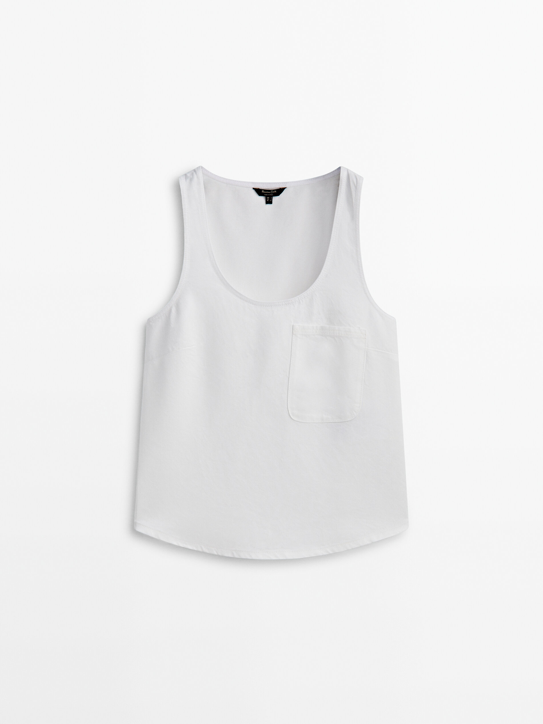 Top lyocell bolsillo - CRUDO