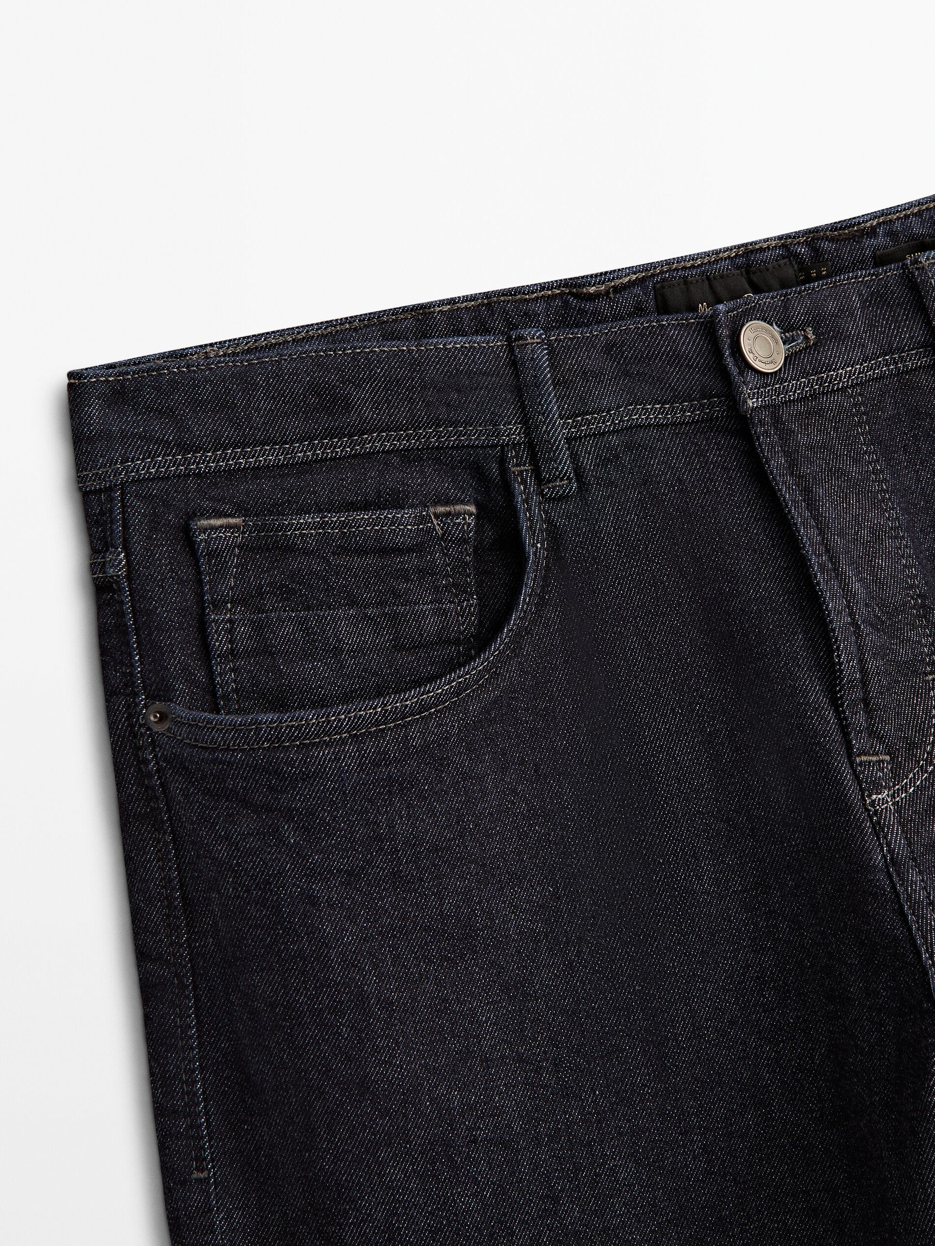 Pantalón vaquero desencolado slim fit - INDIGO