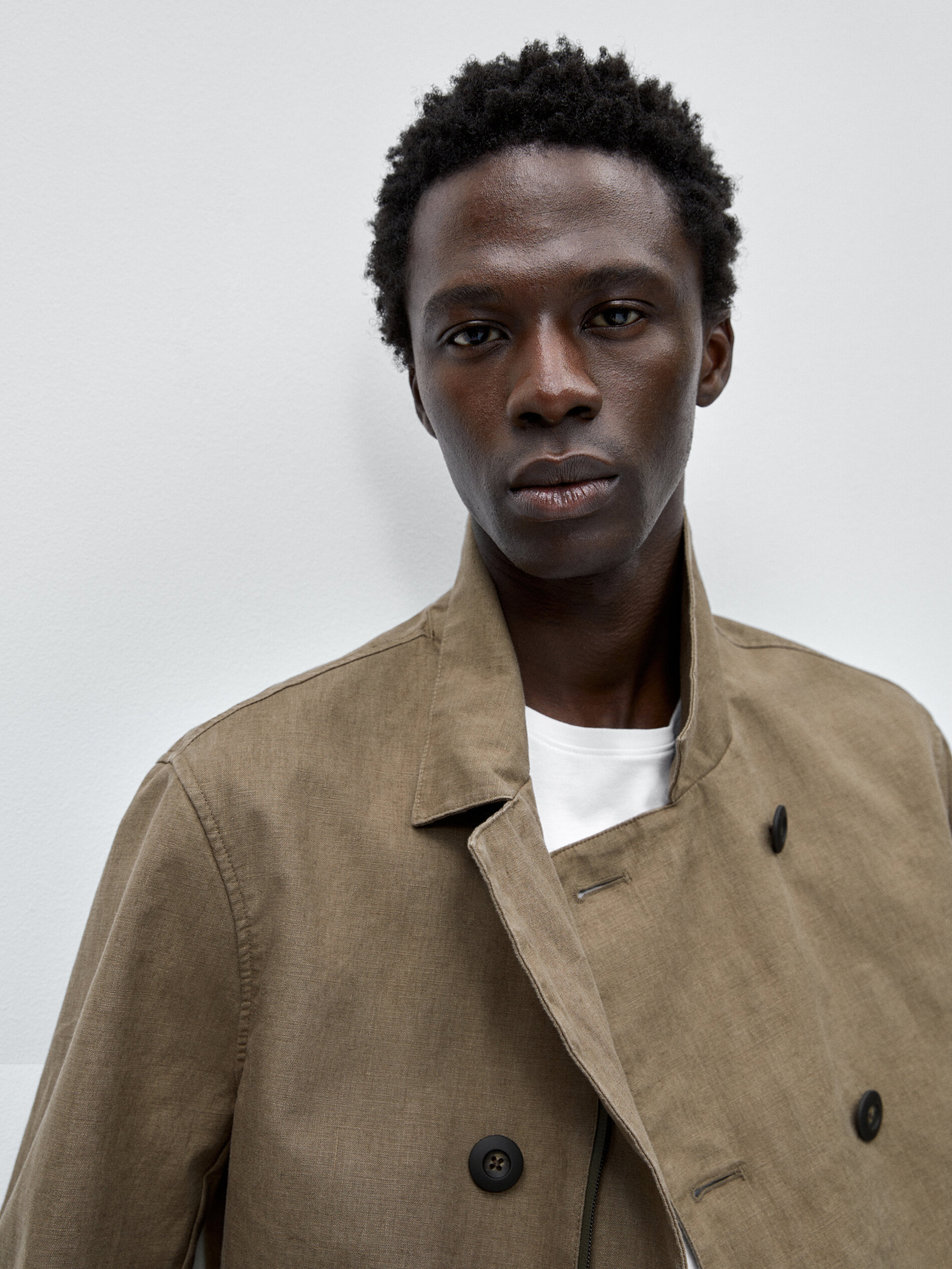 Chaqueta trench mezcla lino 3 layers - Lavado