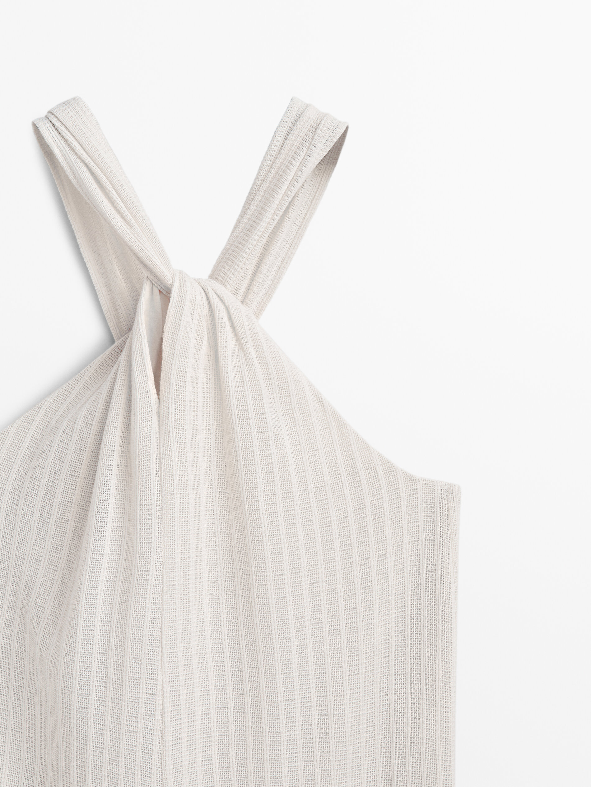 Vestido estructura tirante cruzado - CRUDO