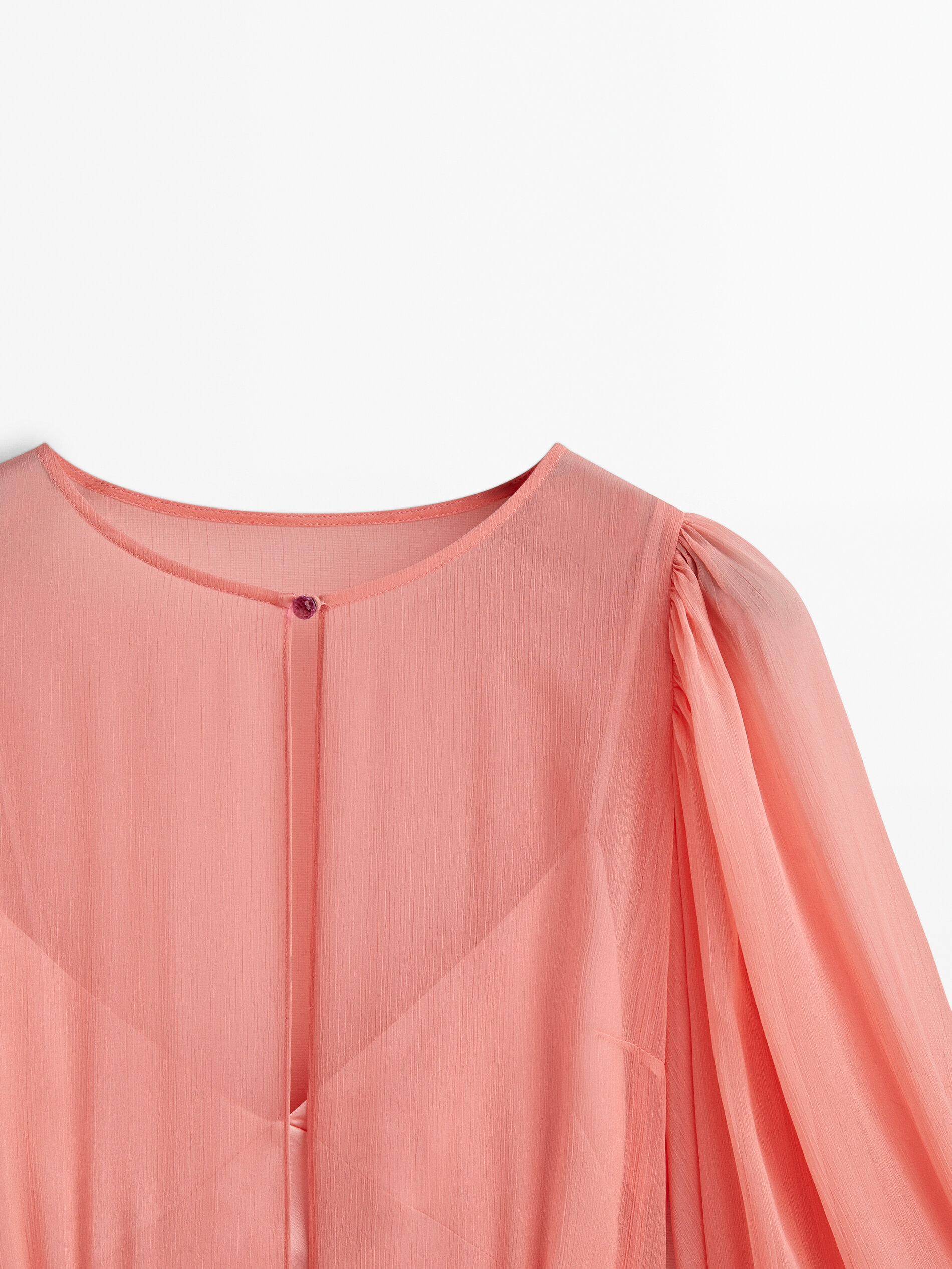 Vestido largo romántico -Studio - ROSA