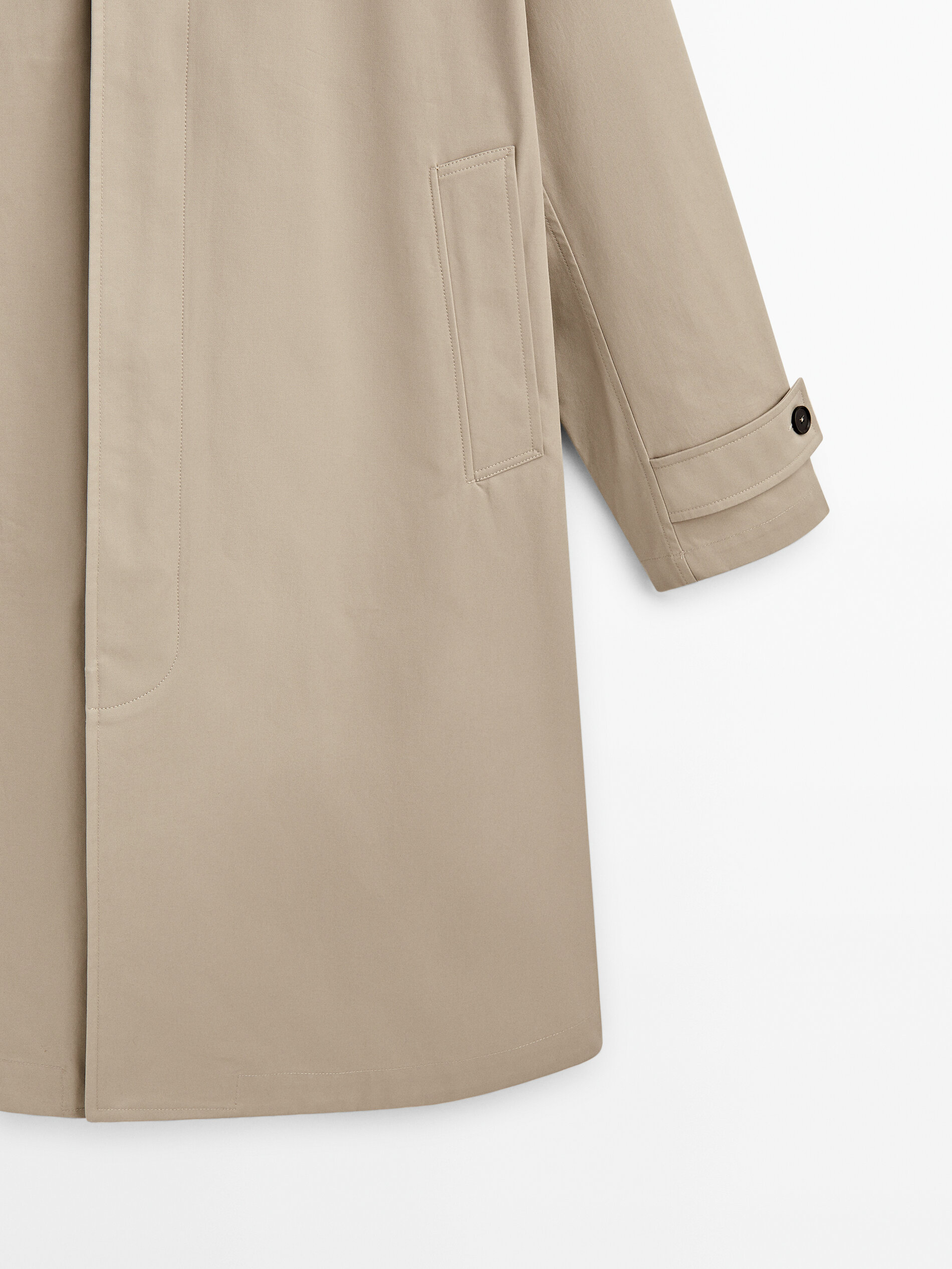 Chaqueta trench algodón volumen -Studio - ARENA