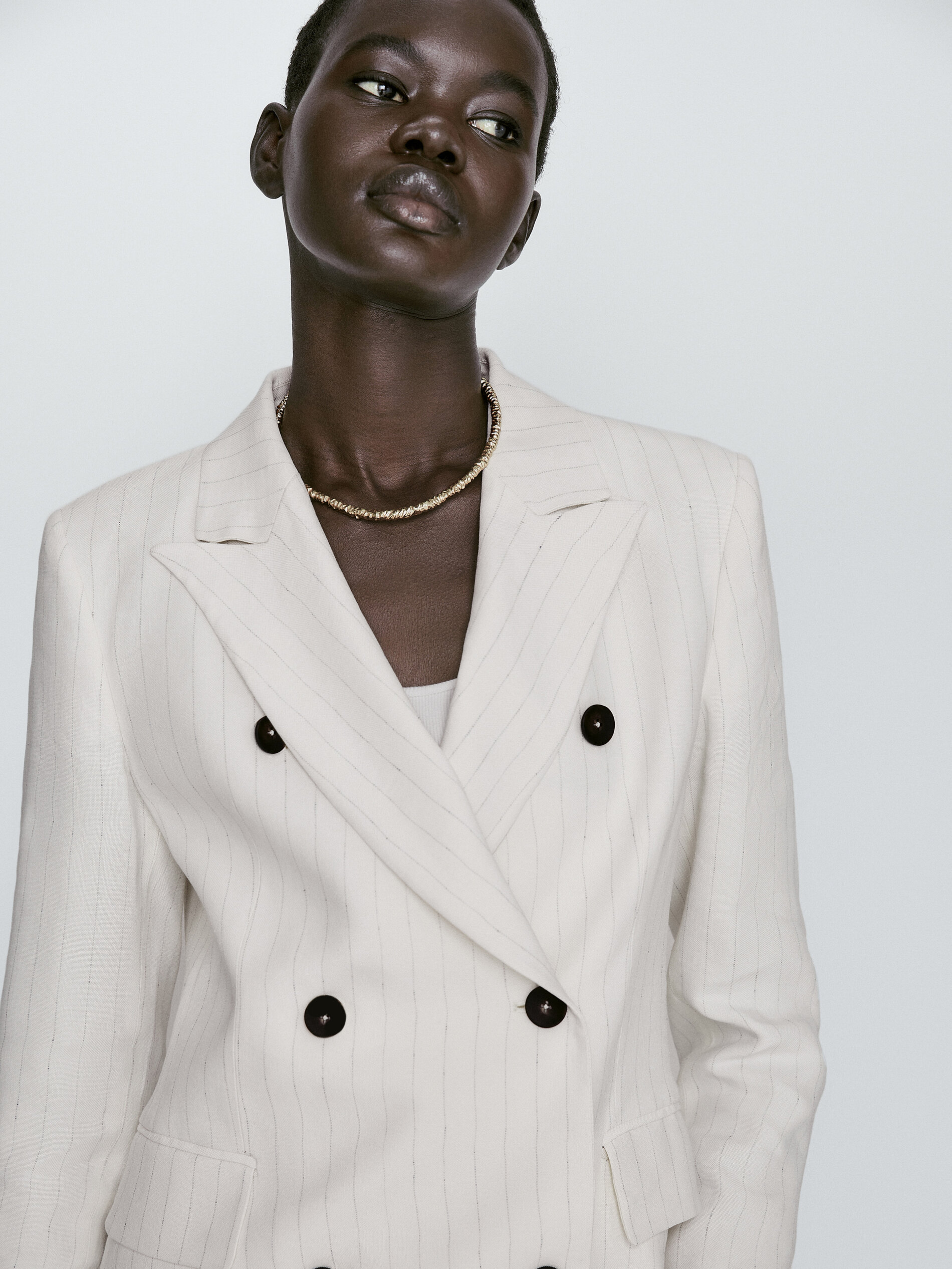 Americana traje cruzada raya diplomática - CRUDO