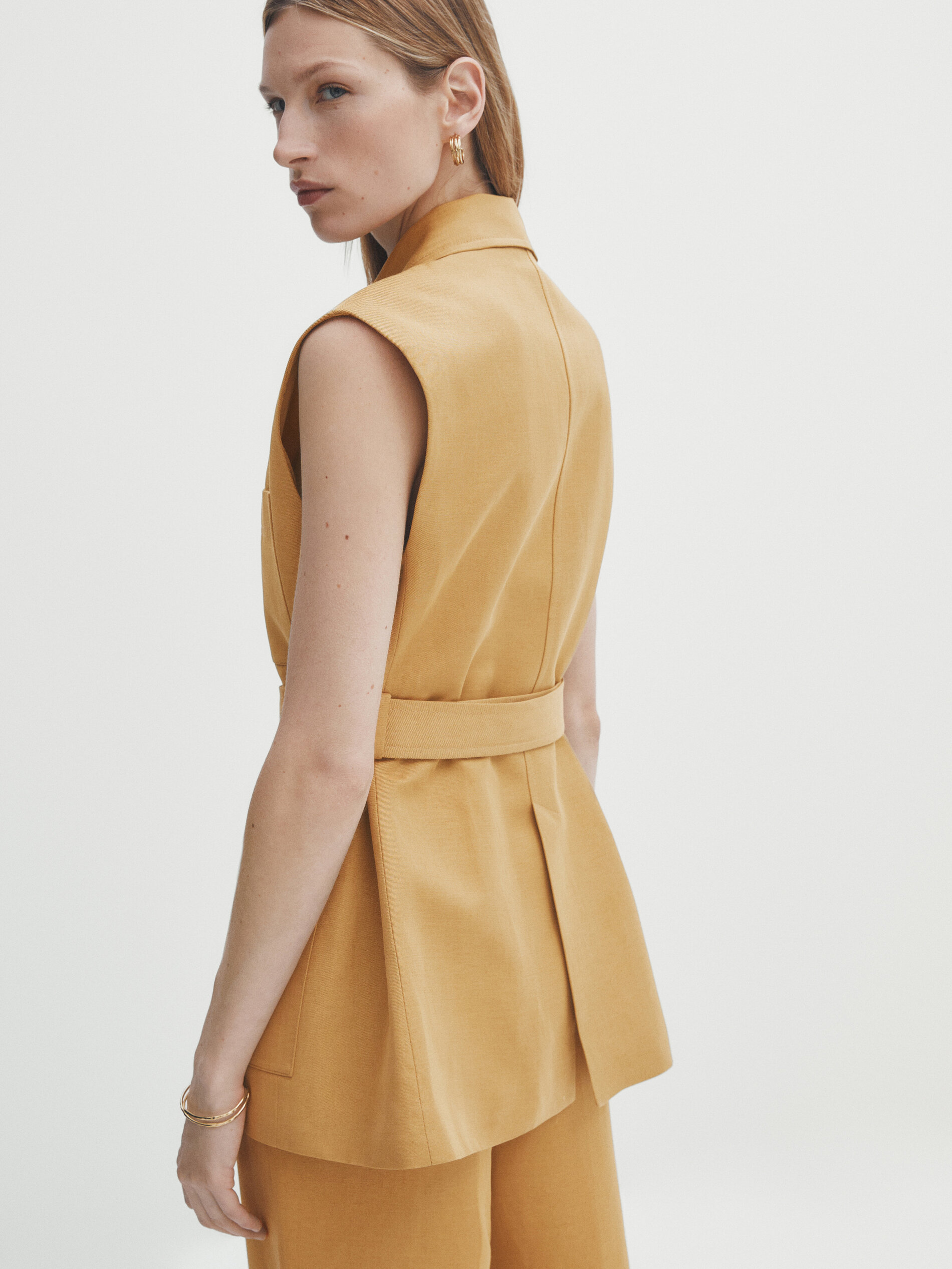 Chaleco traje cinturón cuatro bolsillos - Lavado