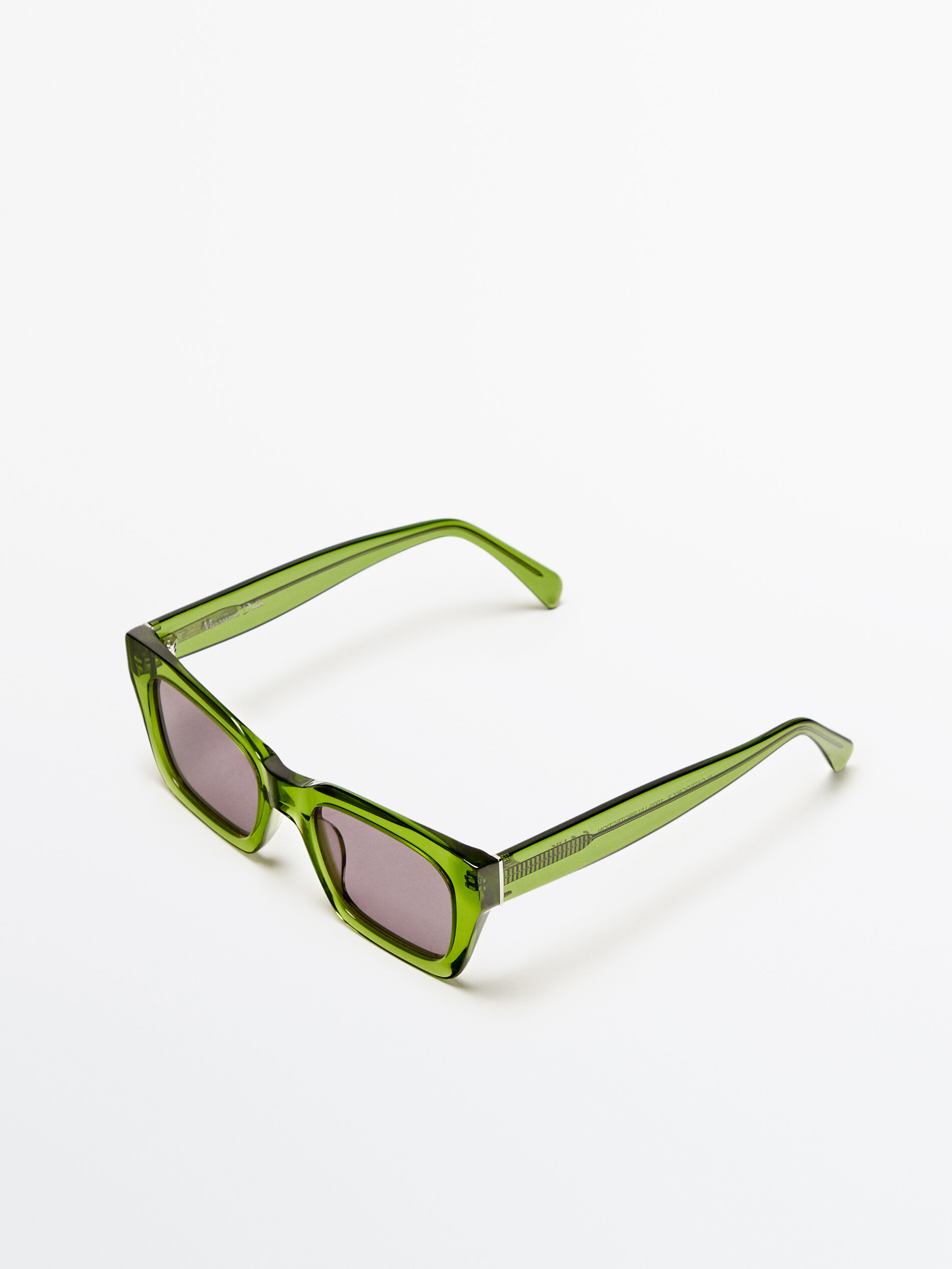 Gafas de sol cuadradas midi - VERDE