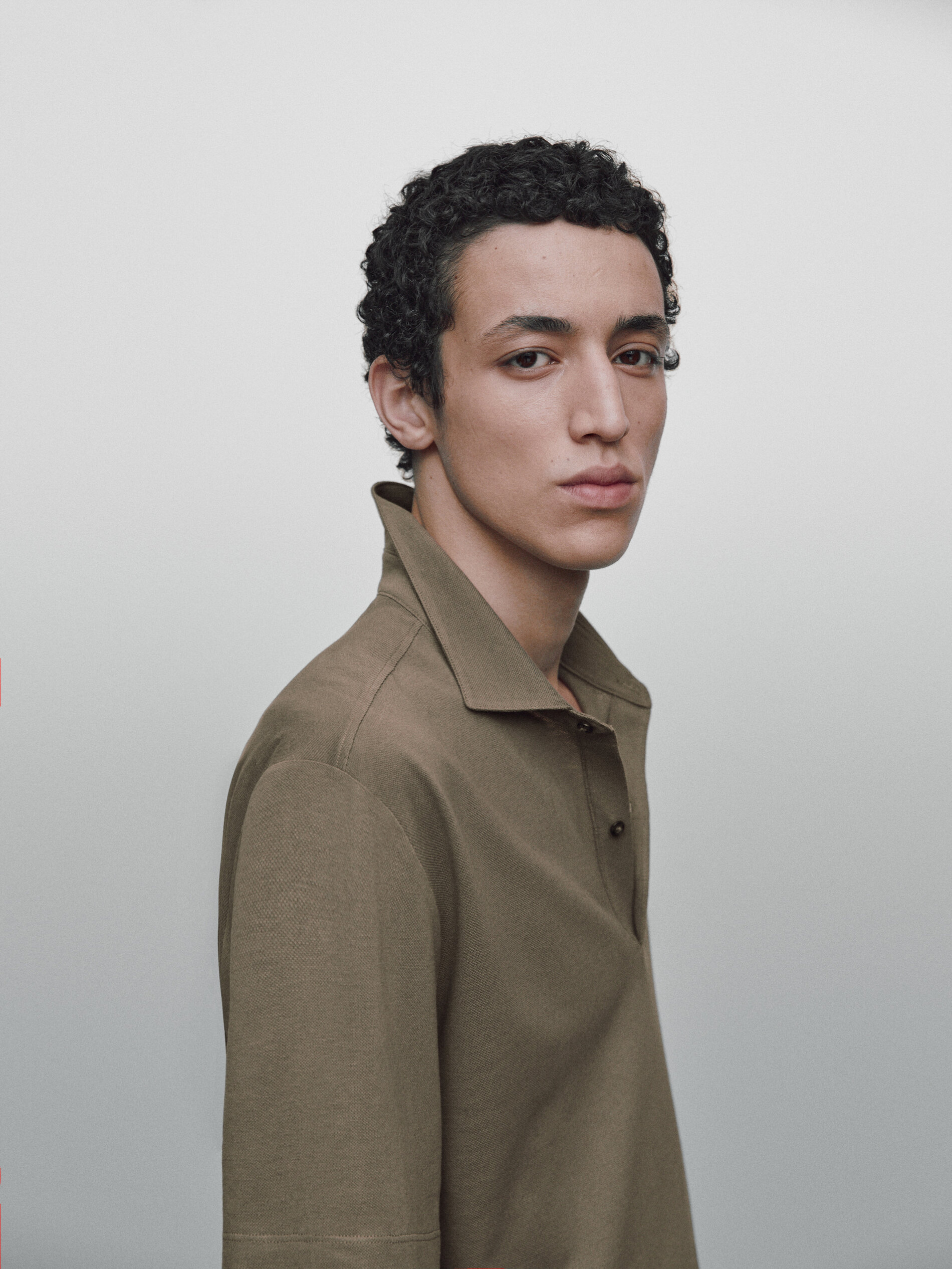 Polo mezcla algodón lino Limited edition - OLIVA