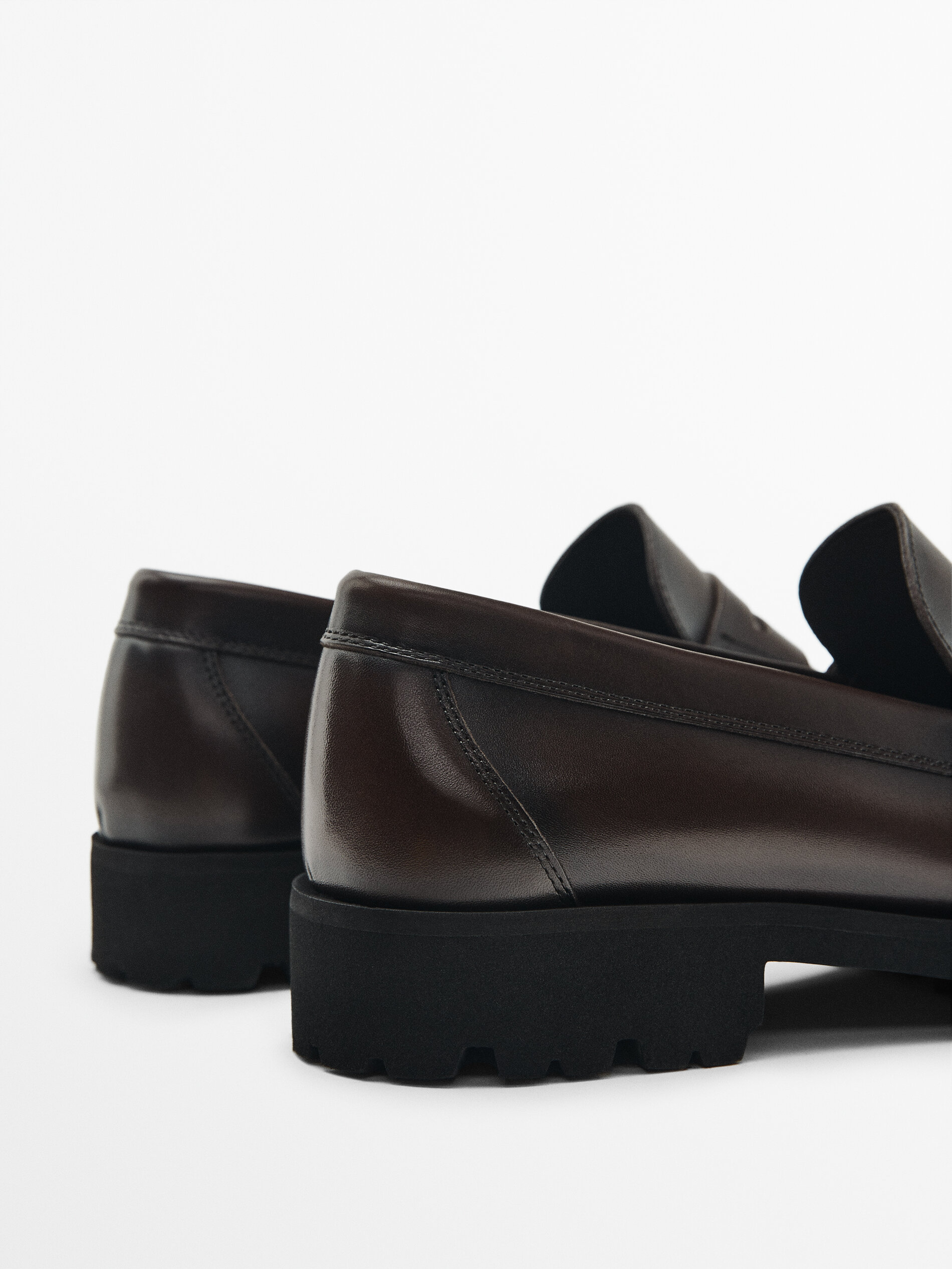 Mocasín piel napa marrón - Studio - MARRÓN