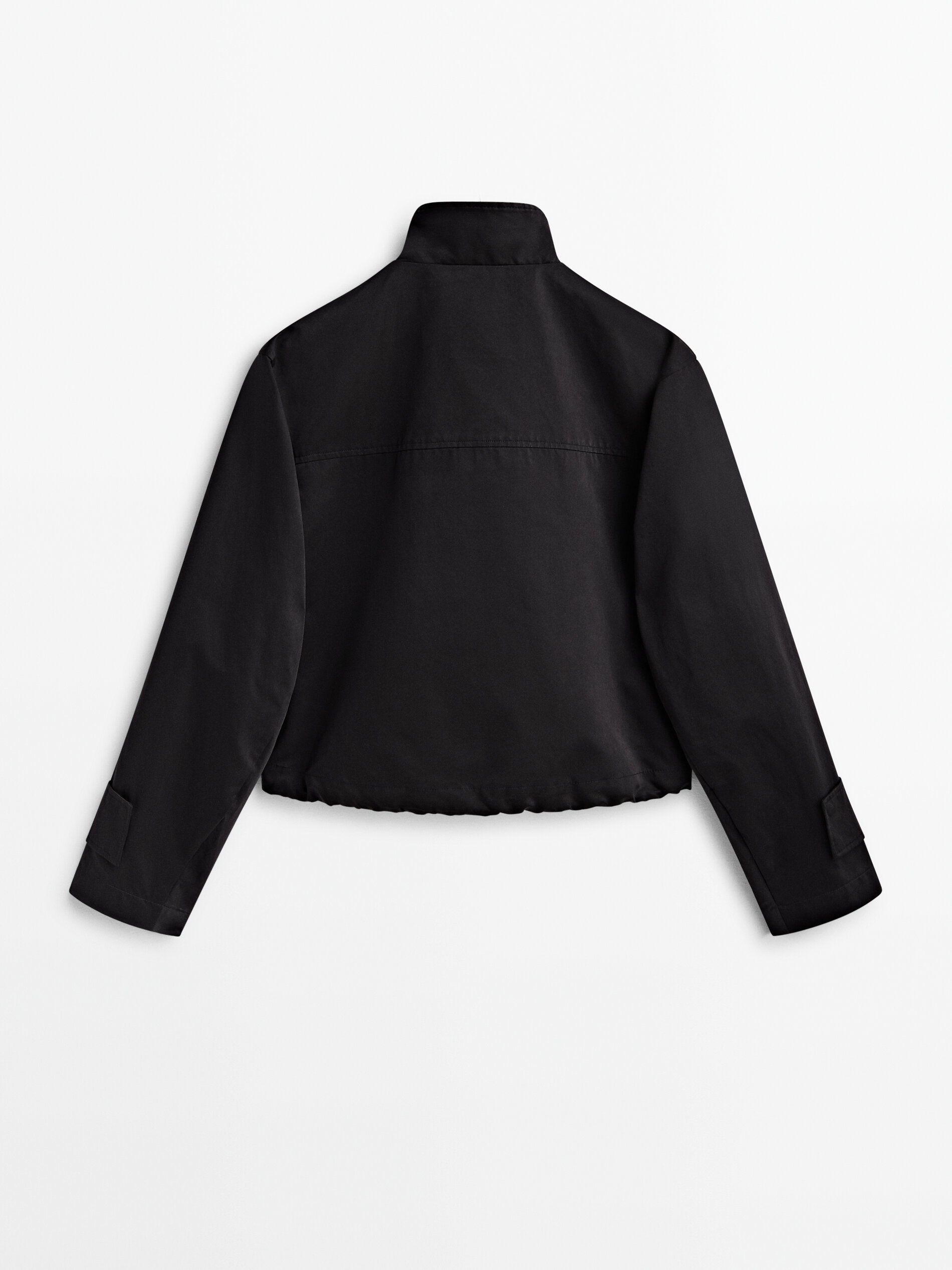 Chaqueta bomber cremallera - NEGRO