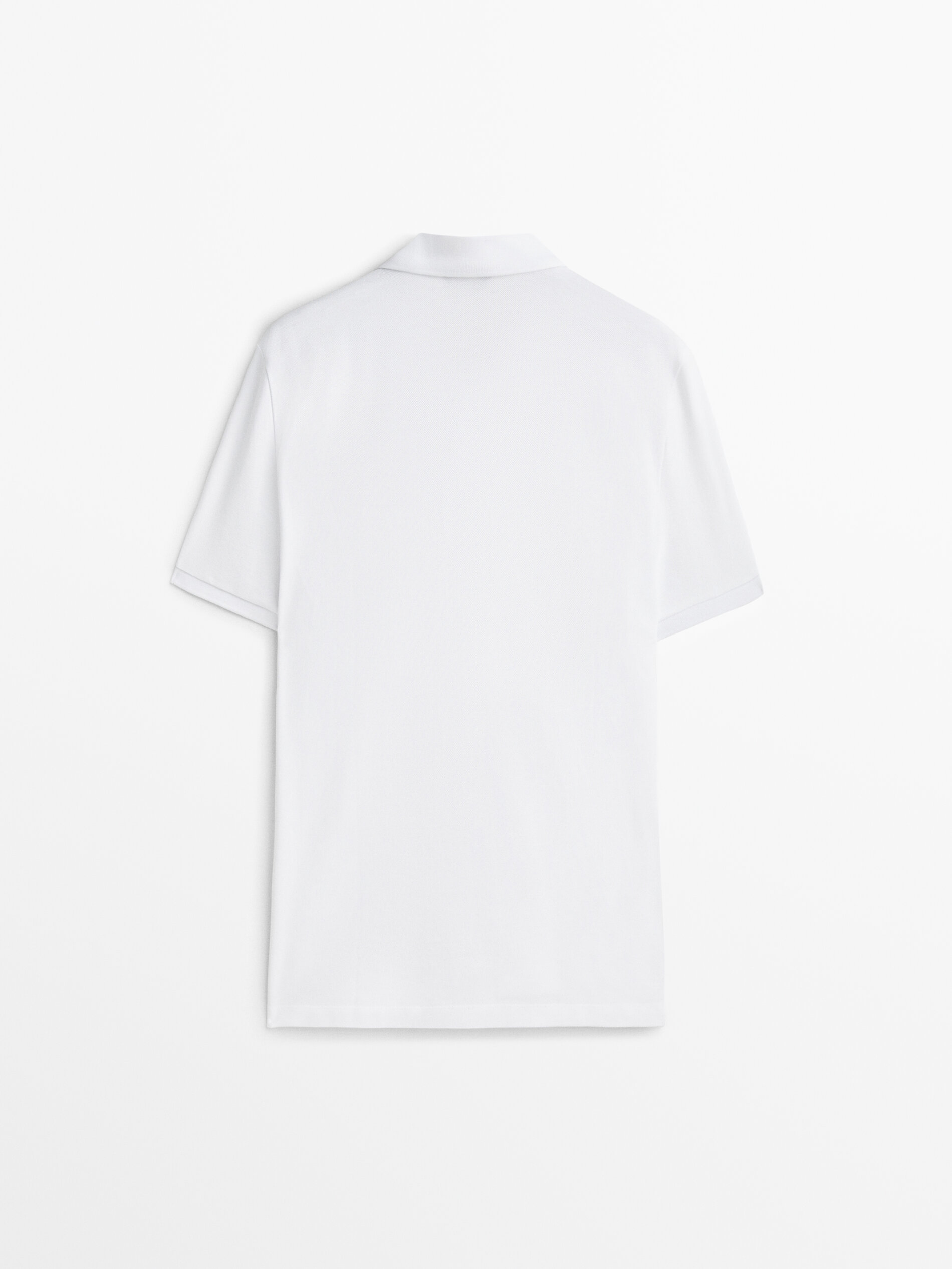 Polo piqué 100% algodón - BLANCO