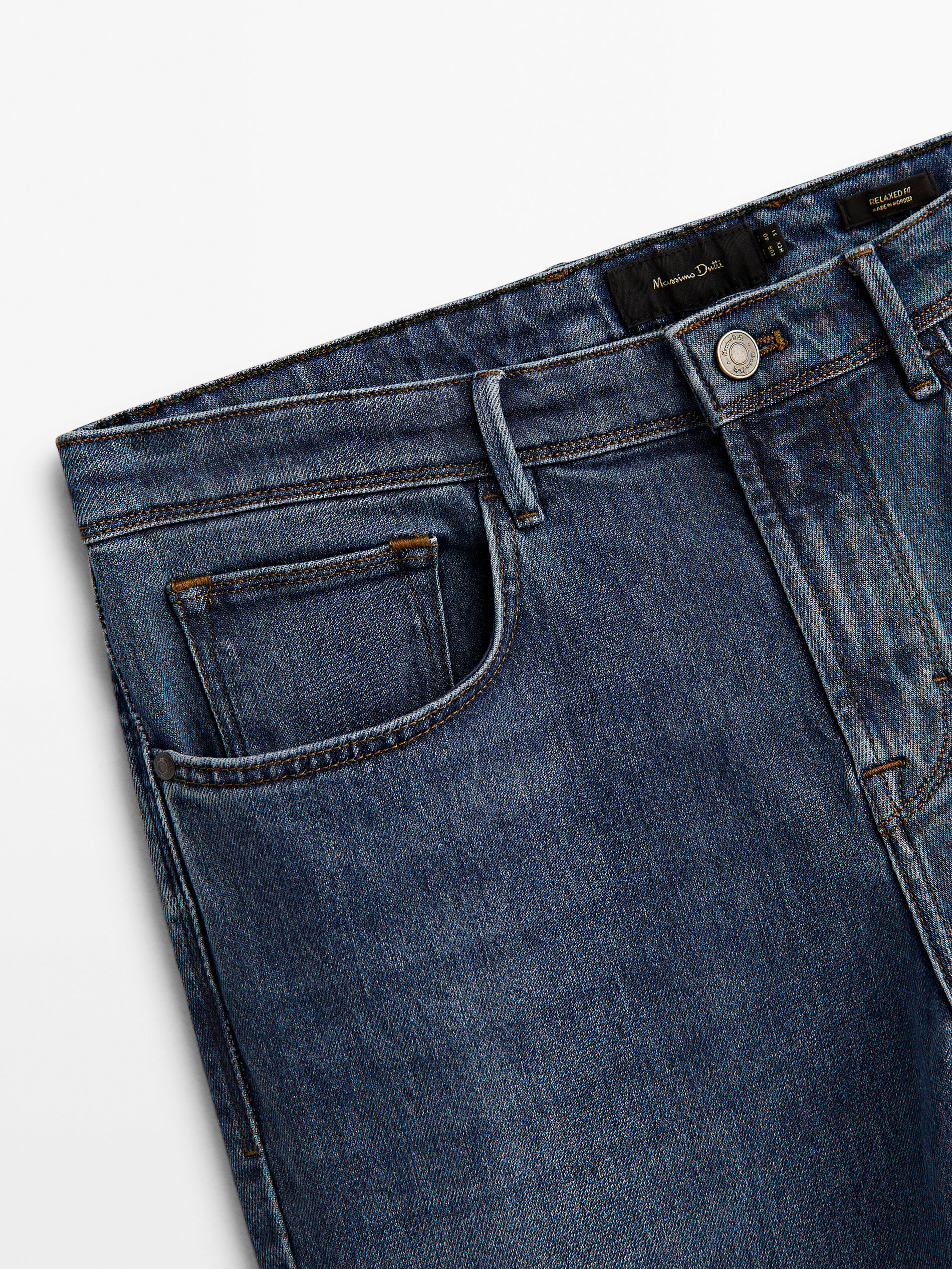 Pantalón vaquero dirty stone relaxed fit - INDIGO