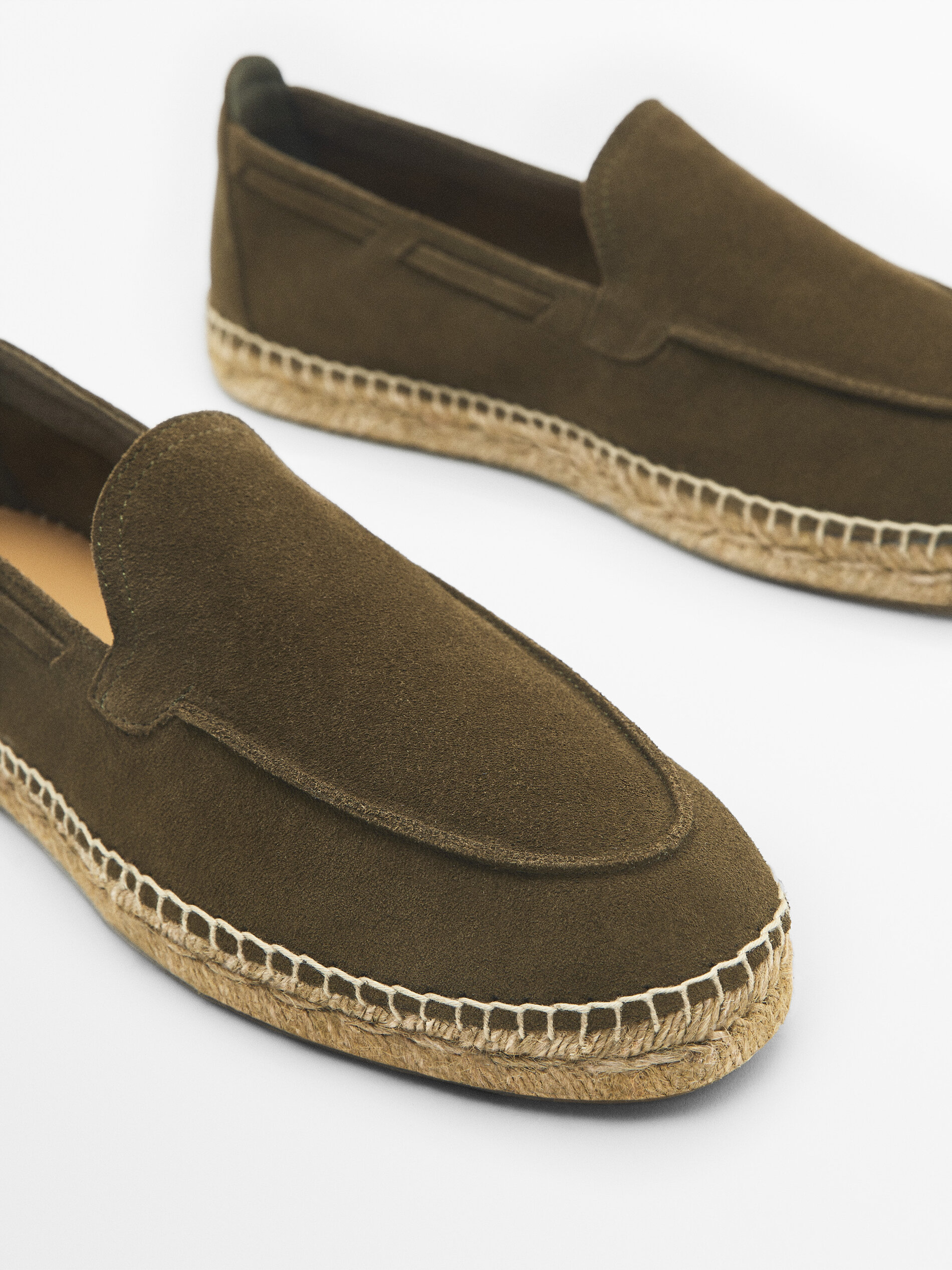 Alpargata bordón serraje - KAKI