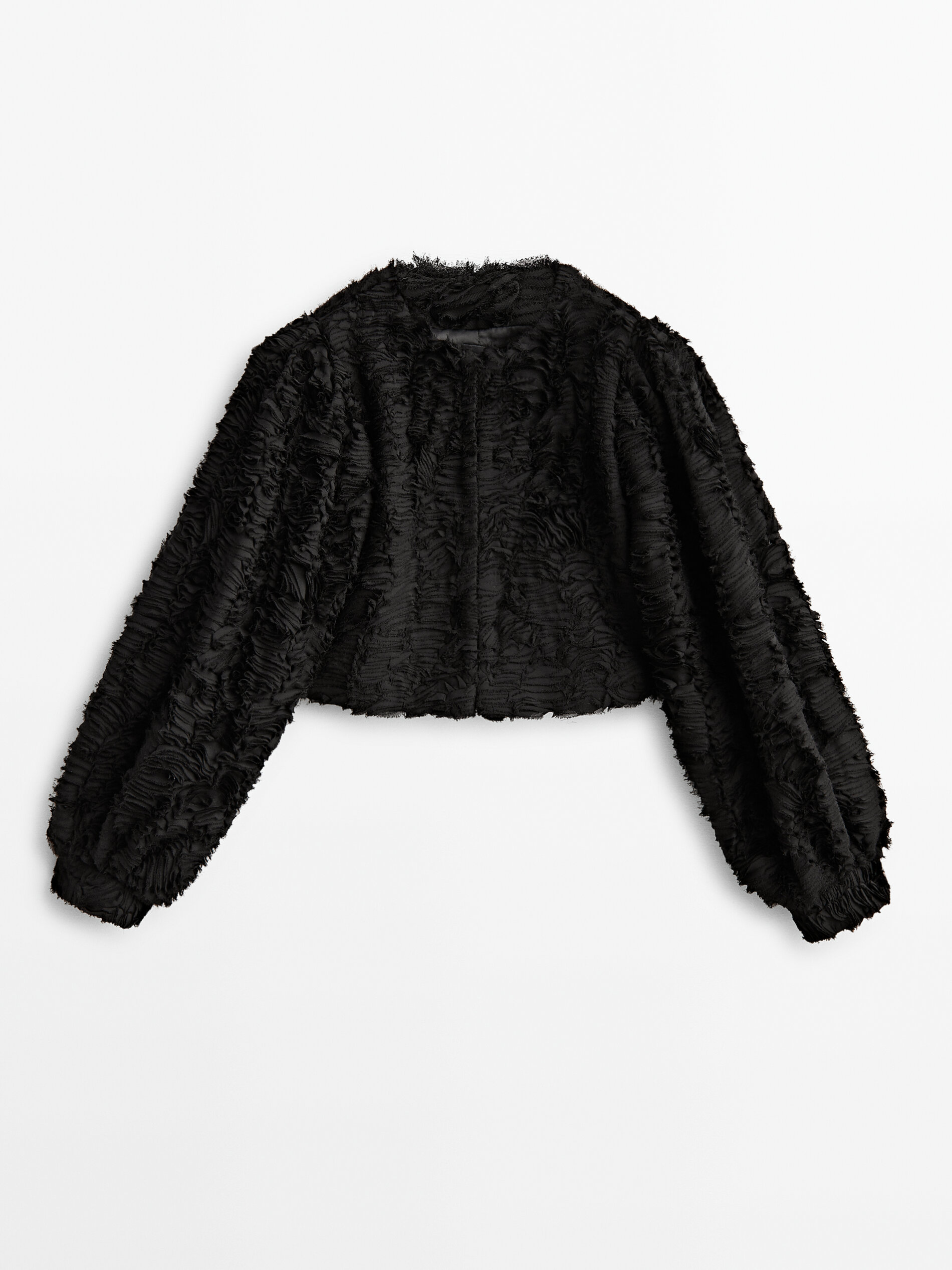 Chaqueta estructura bucle -Studio - NEGRO