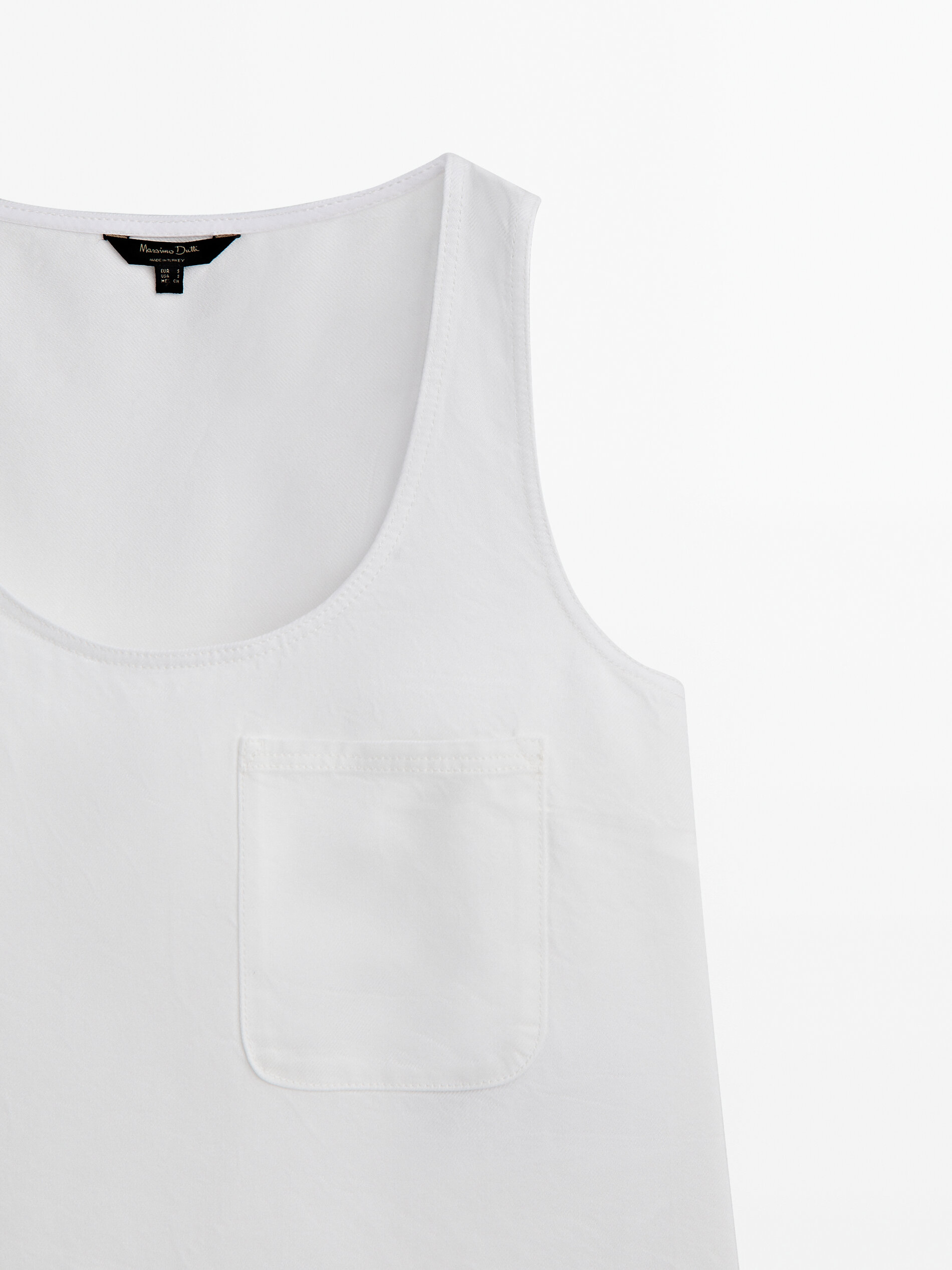 Top lyocell bolsillo - CRUDO