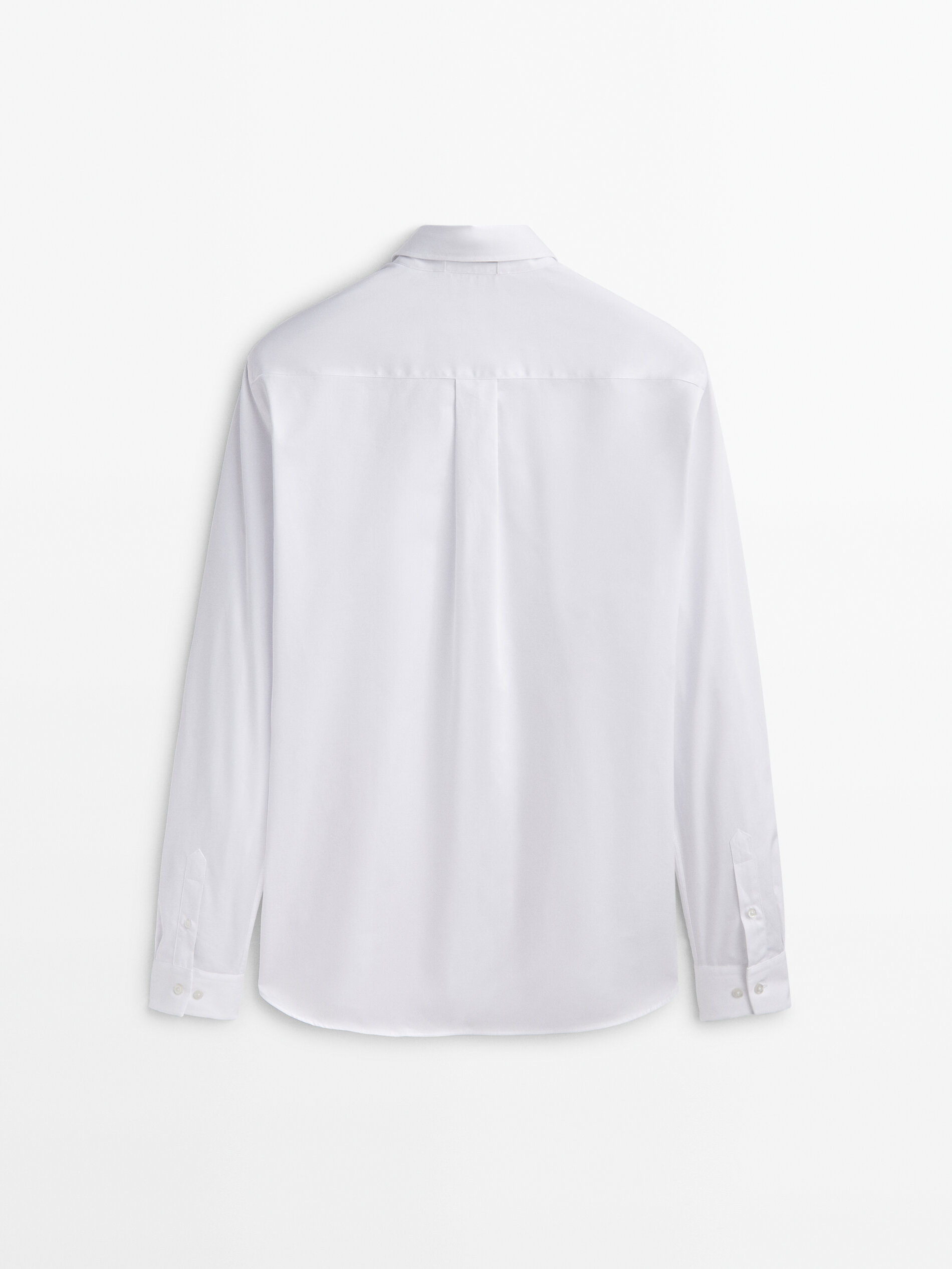 Camisa algodón relaxed fit -Studio - BLANCO