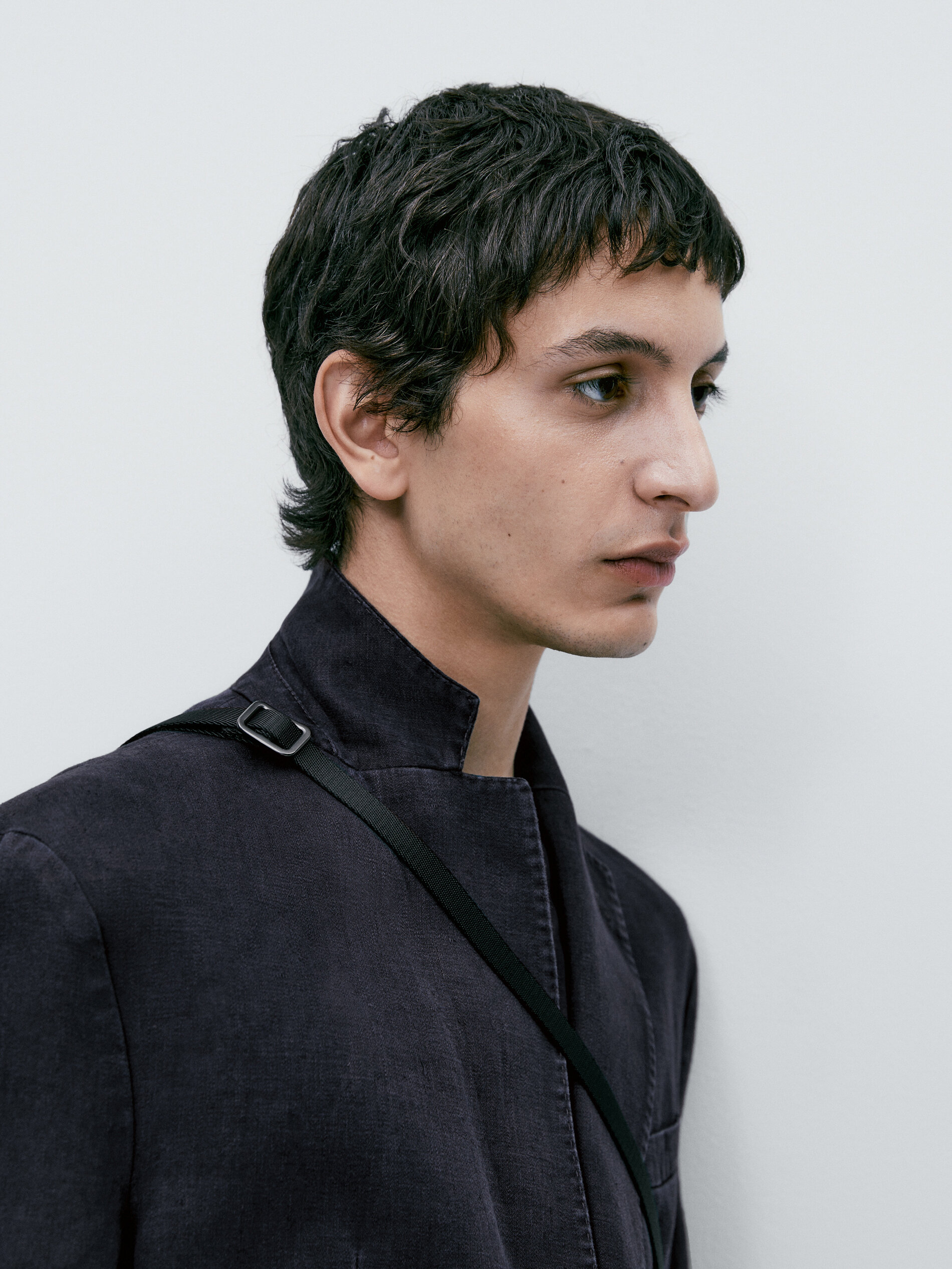 Americana lino tintada azul marino - AZUL MARINO