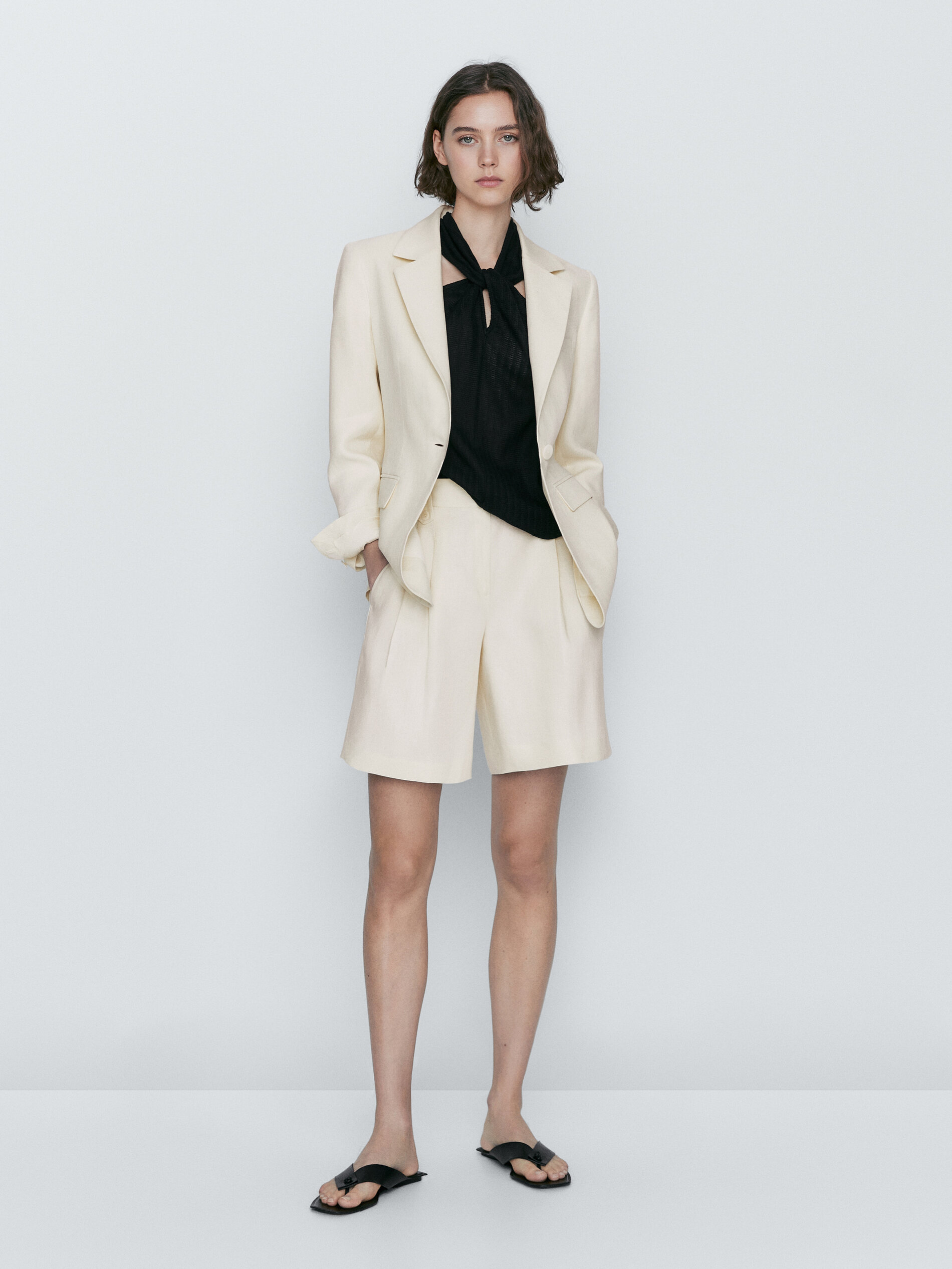 Top estructura tirante cruzado - NEGRO