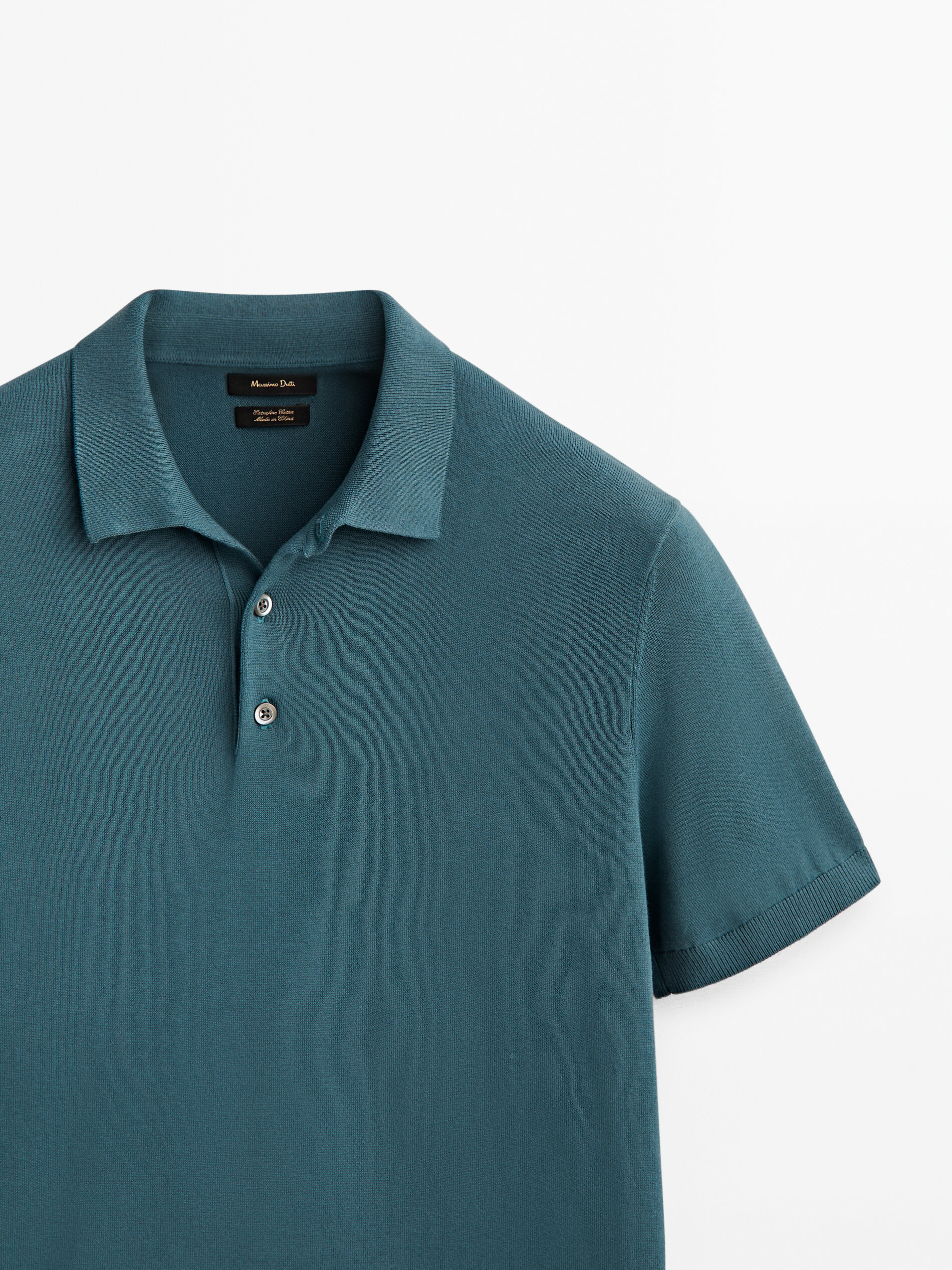 Jersey polo manga corta algodón - Azul oscuro