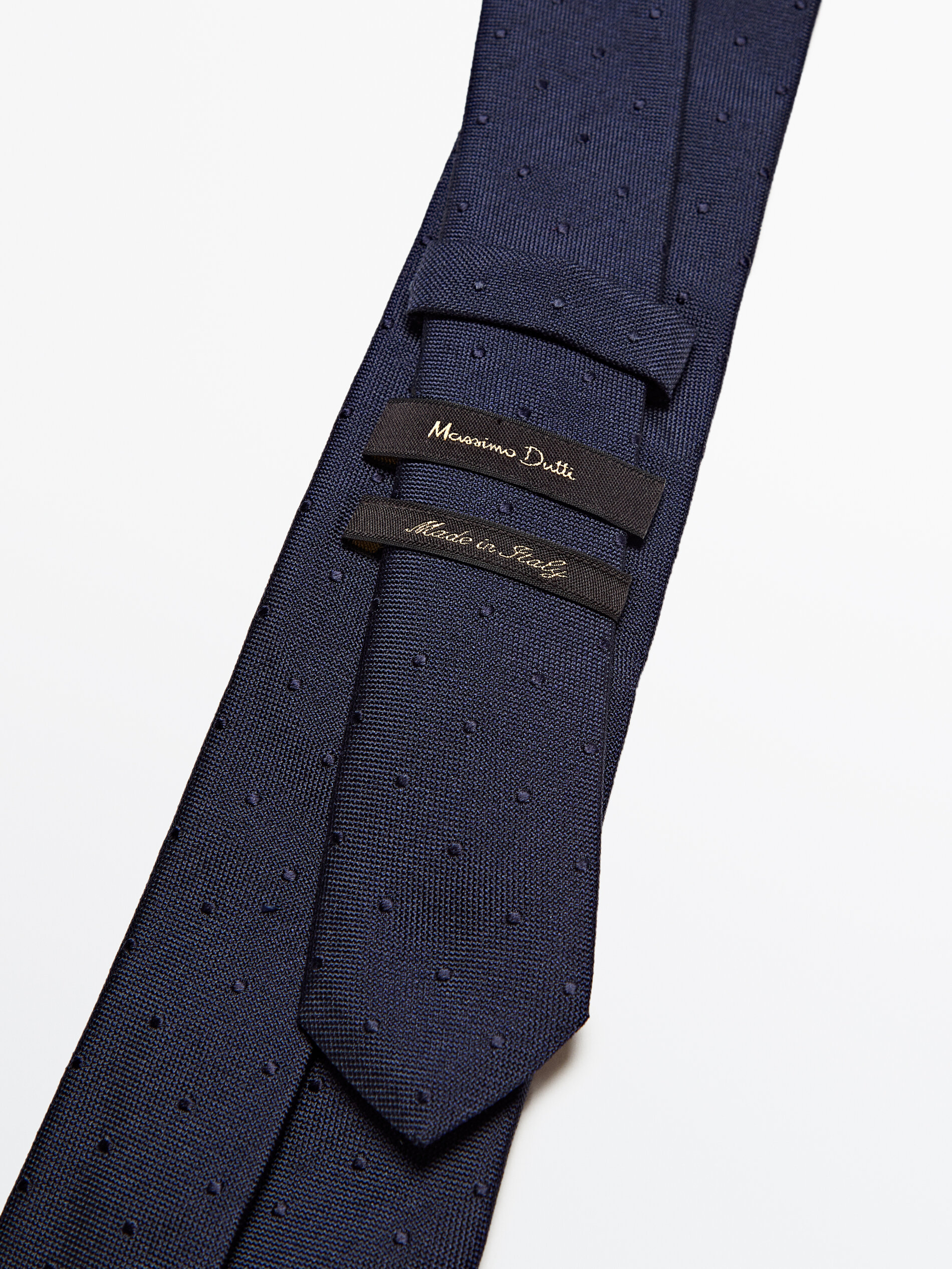 Corbata topos seda - AZUL MARINO