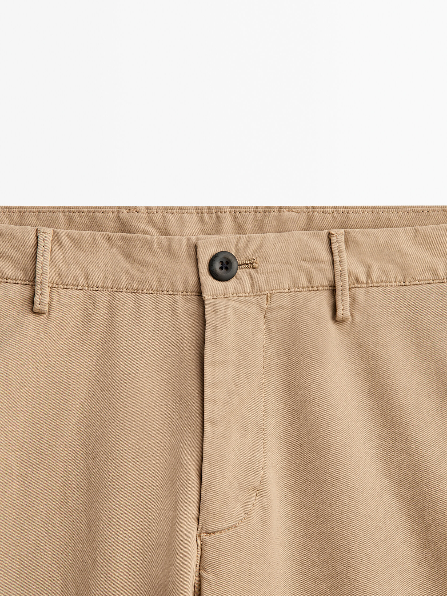 Pantalón chino regular fit algodón - BEIGE