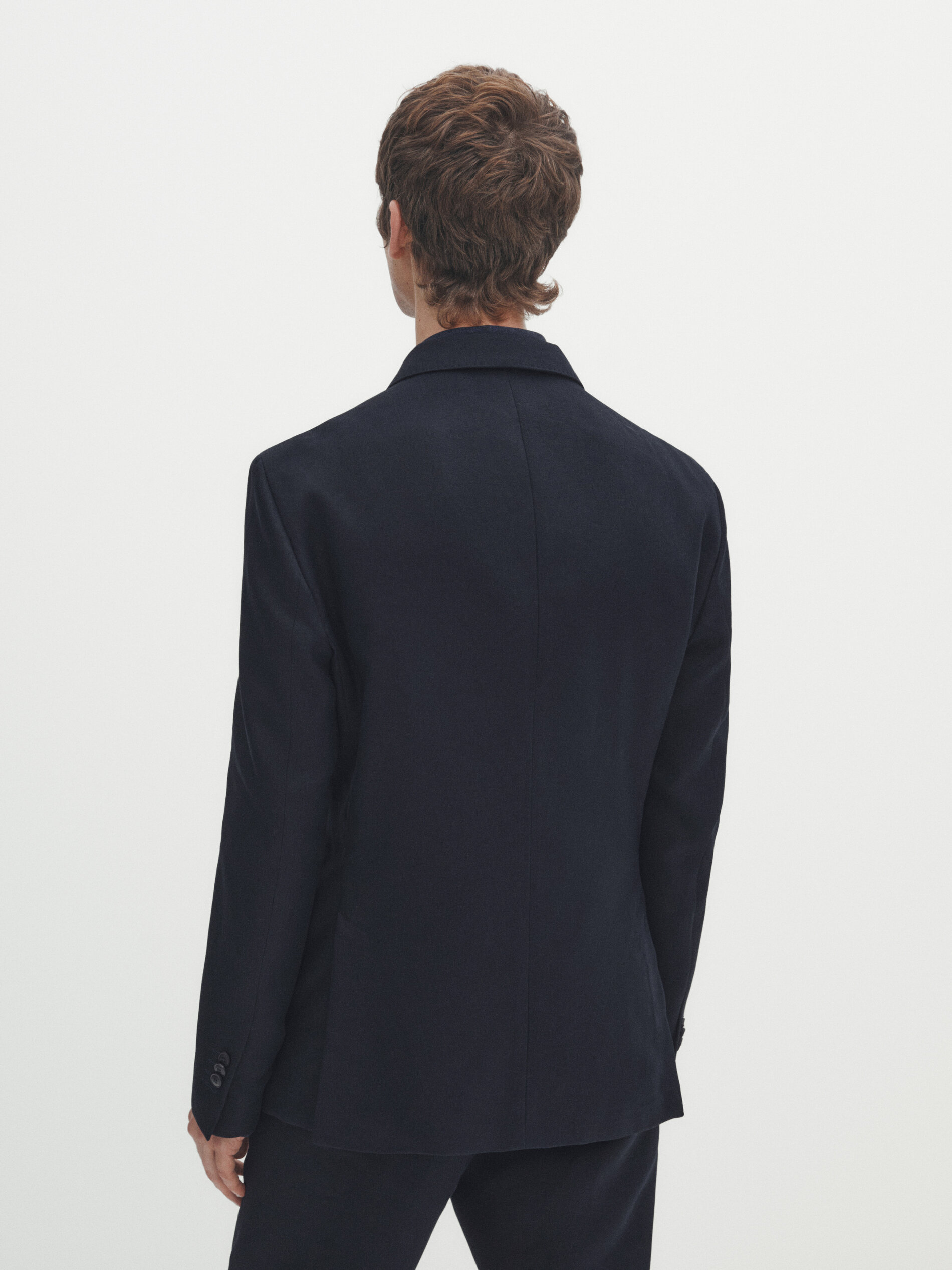 Americana traje azul marino 100% lino - AZUL MARINO