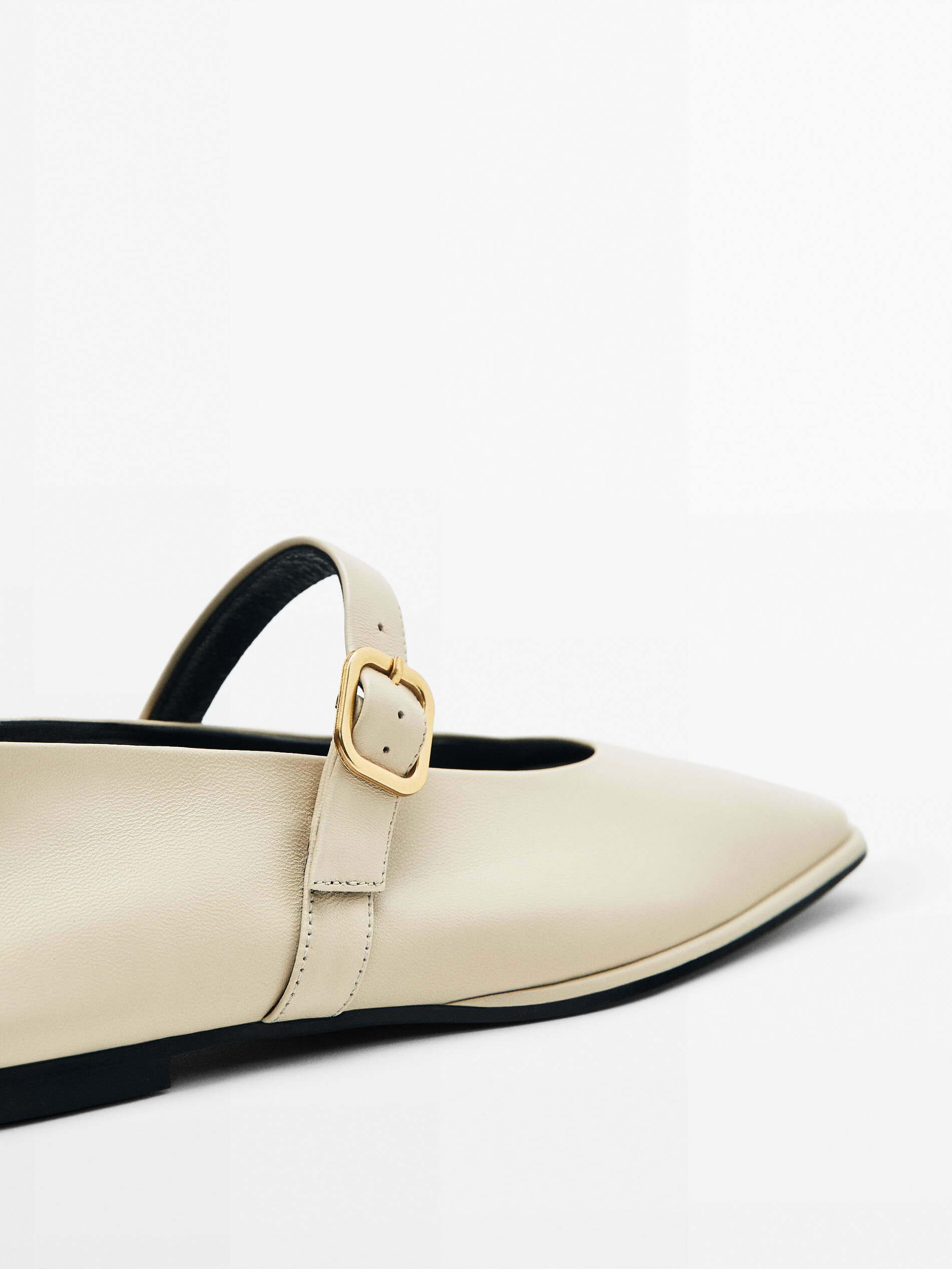 BAILARINA CUADRADA PULSERA CON HEBILLA - BEIGE ROSADO