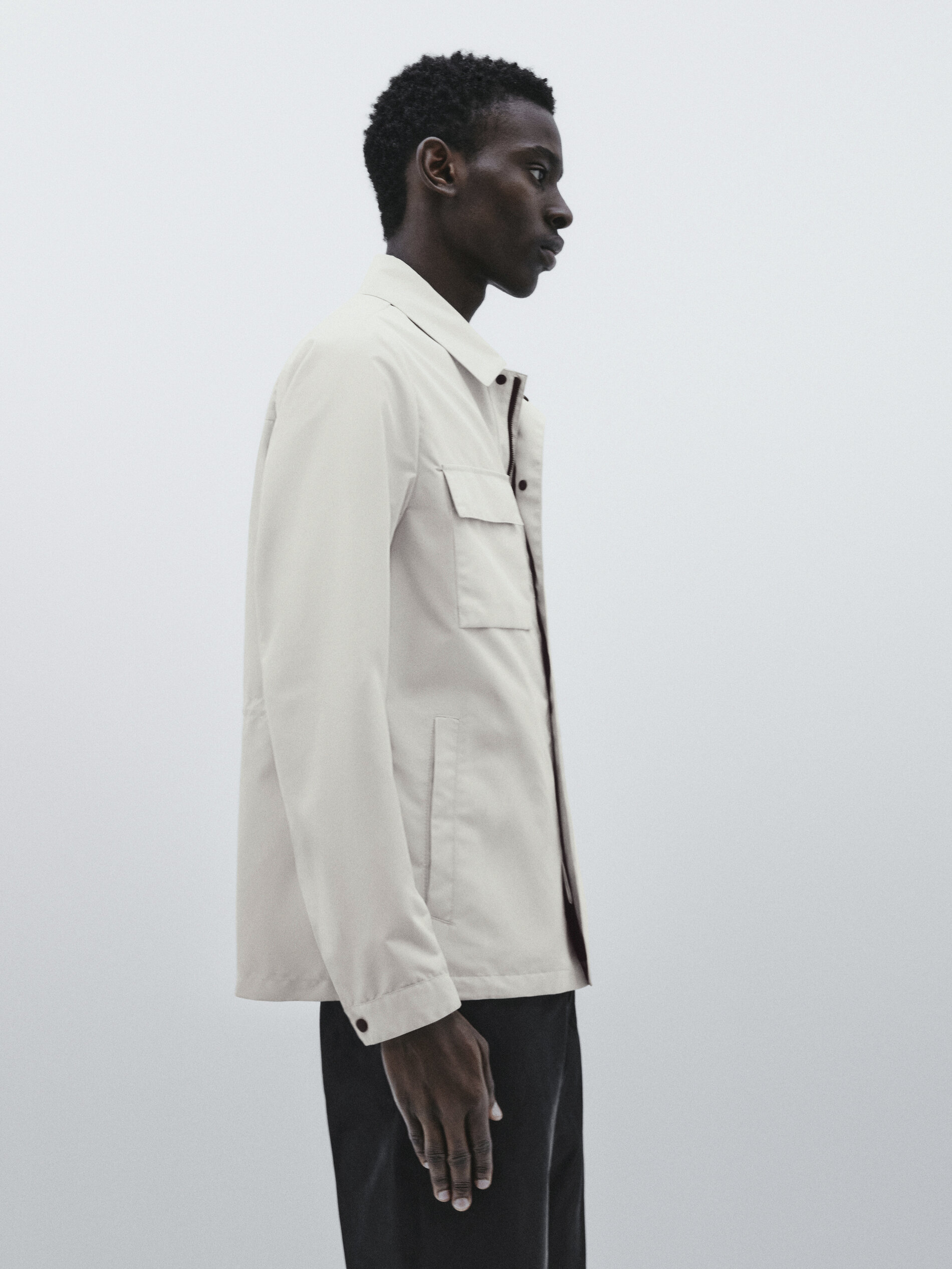 Sobrecamisa técnica bolsillos -Studio - CRUDO