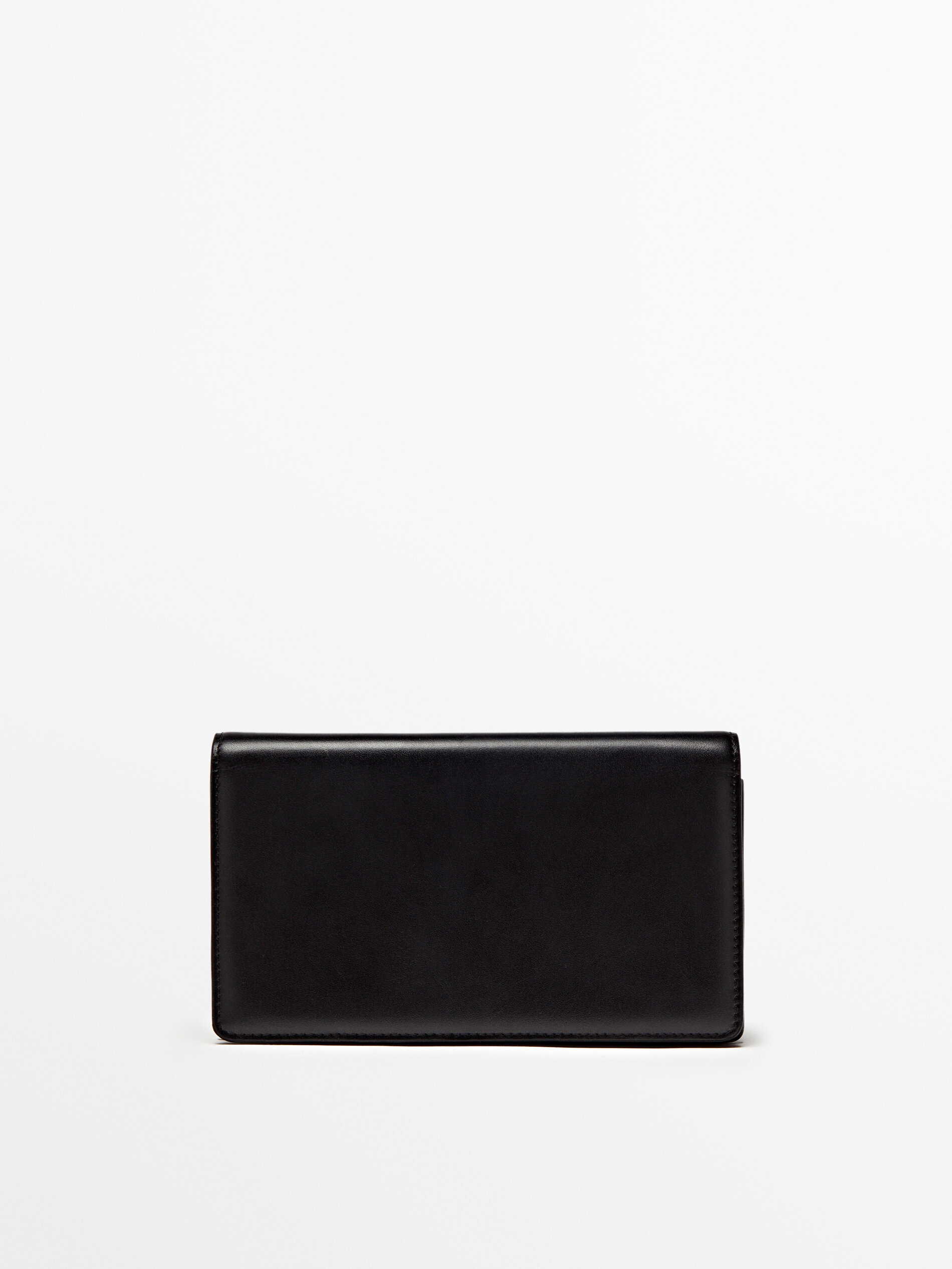 Bolso piel napa asa piezas articuladas - NEGRO