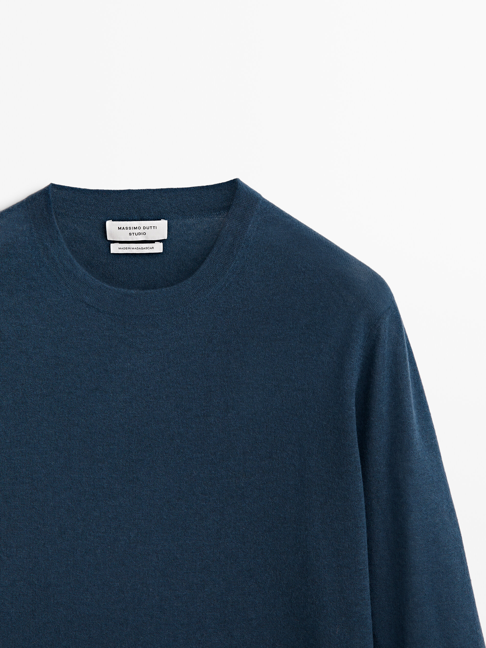 Jersey 100% lana cashmere -Studio - AZUL