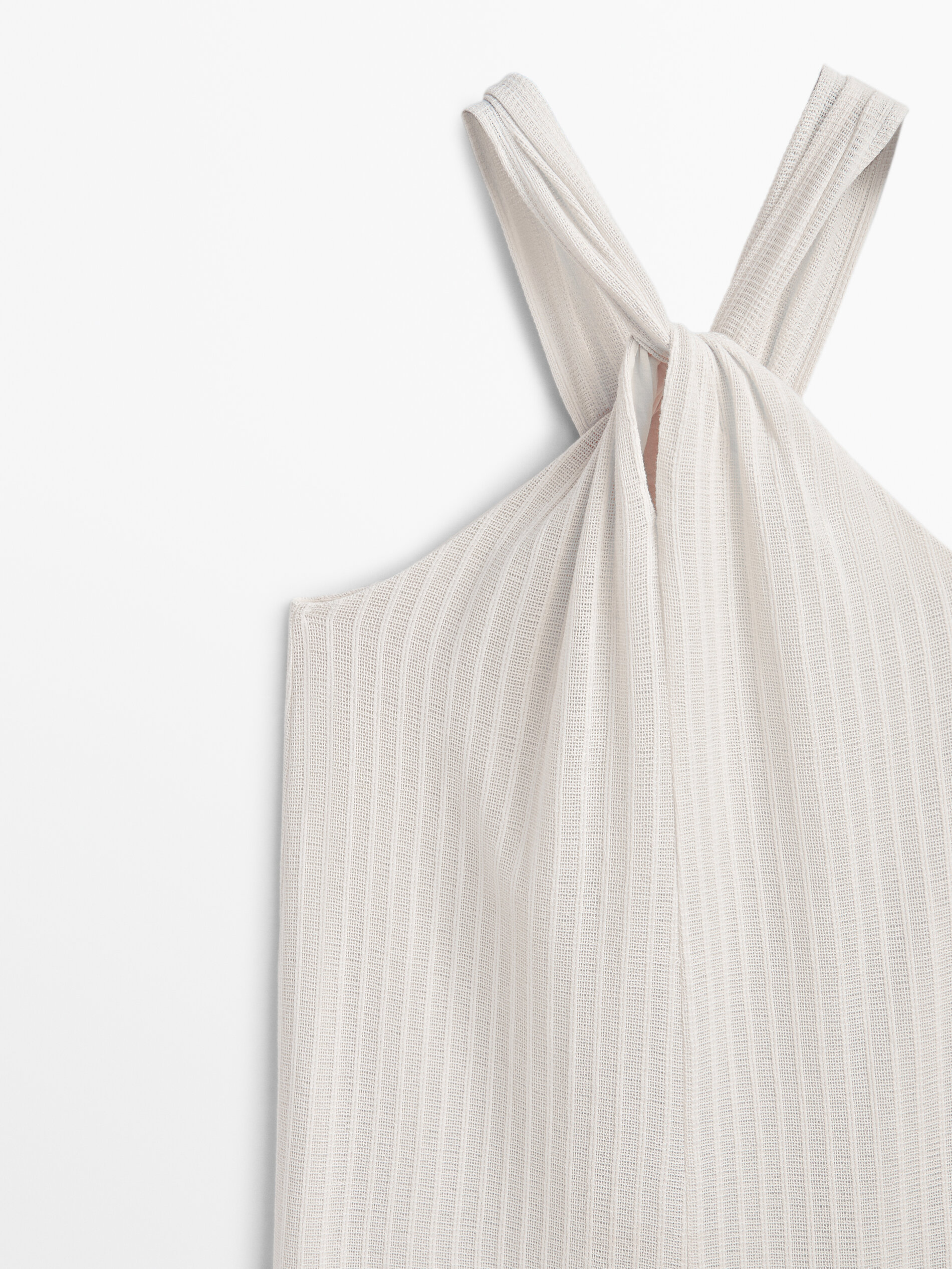 Vestido estructura tirante cruzado - CRUDO