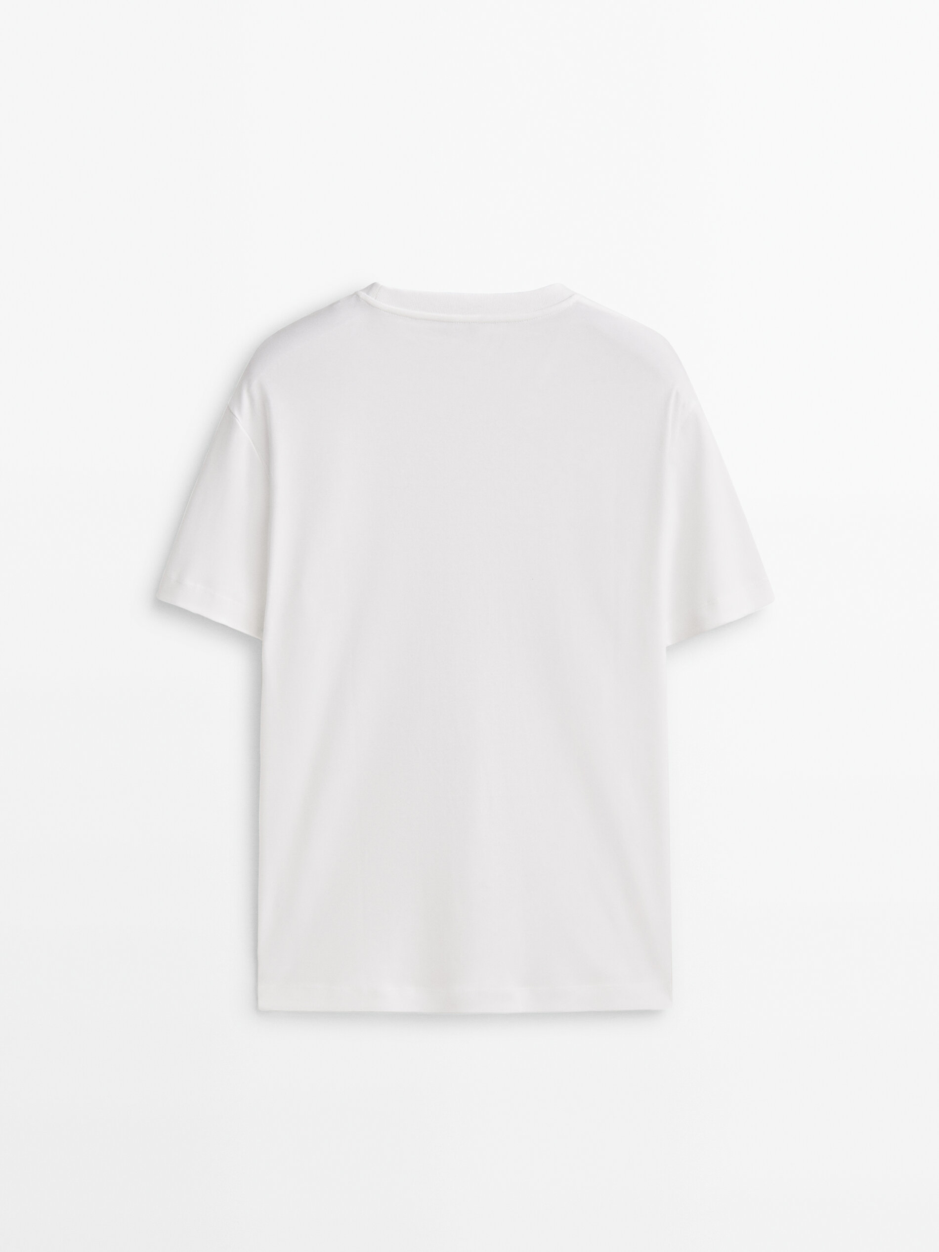 Camiseta manga corta 100% algodón - BLANCO